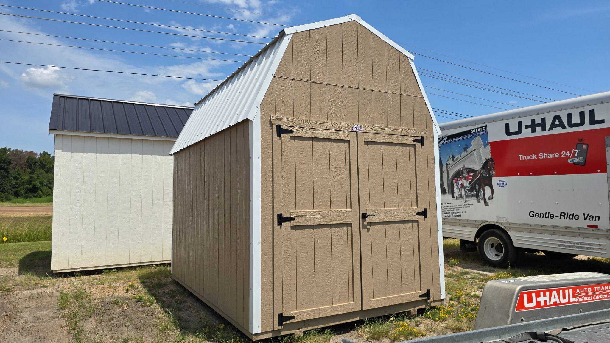 Trey Whitten Facebook ad: 8x12 Value Lofted Barn ($150 Monthly)