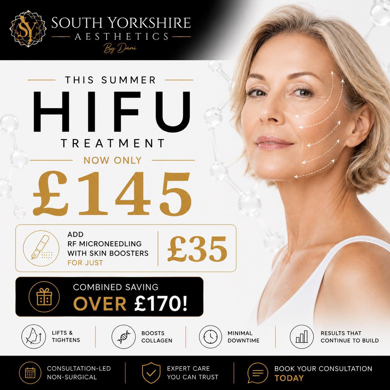 South Yorkshire Aesthetics Facebook ad