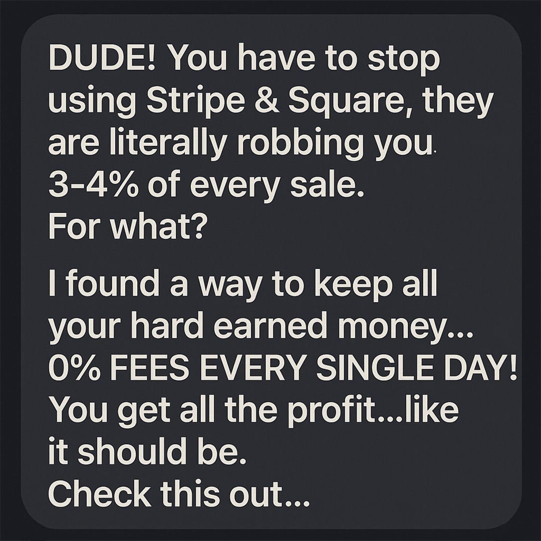 Small Business Guru Facebook ad: Pay No Fees on Every Swipe