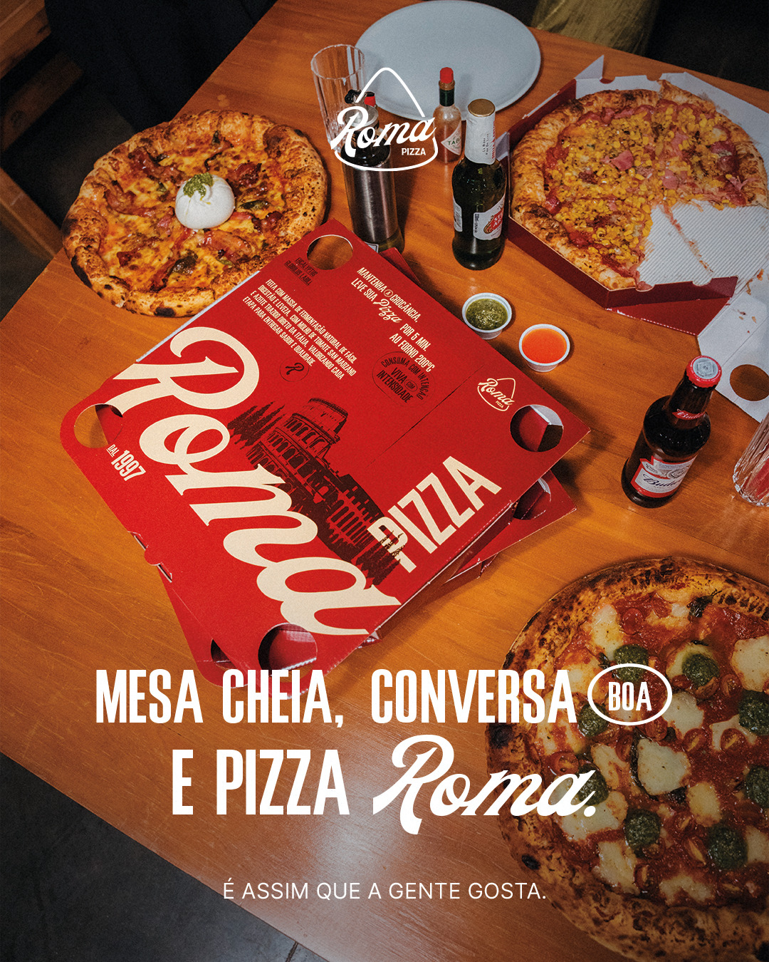 Roma Pizzas Facebook ad: Roma Pizzas - Maringá | Delivery em Maringá | Pedido online