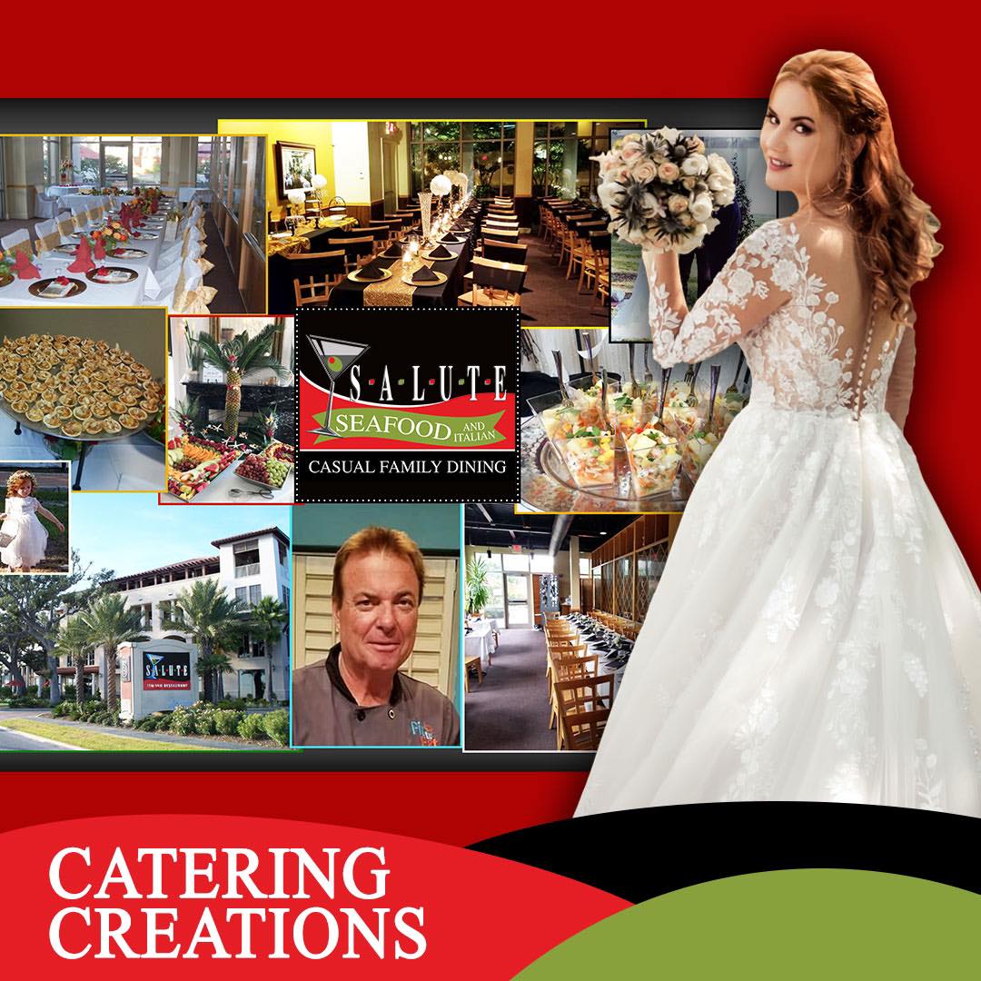 Salute Italian & Seafood Restaurant Facebook ad: Did you know that we offer catering?