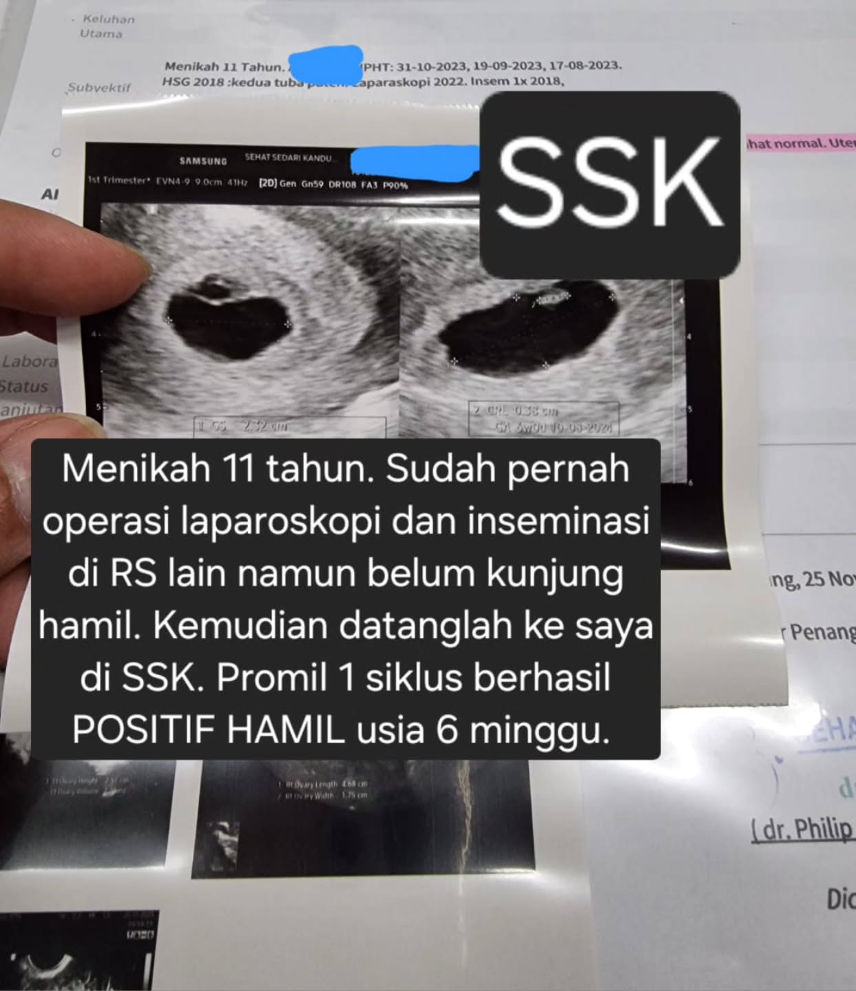 drphilipspog Facebook ad: PENANTIAN 11 TAHUN UNTUK KEHAMILAN.