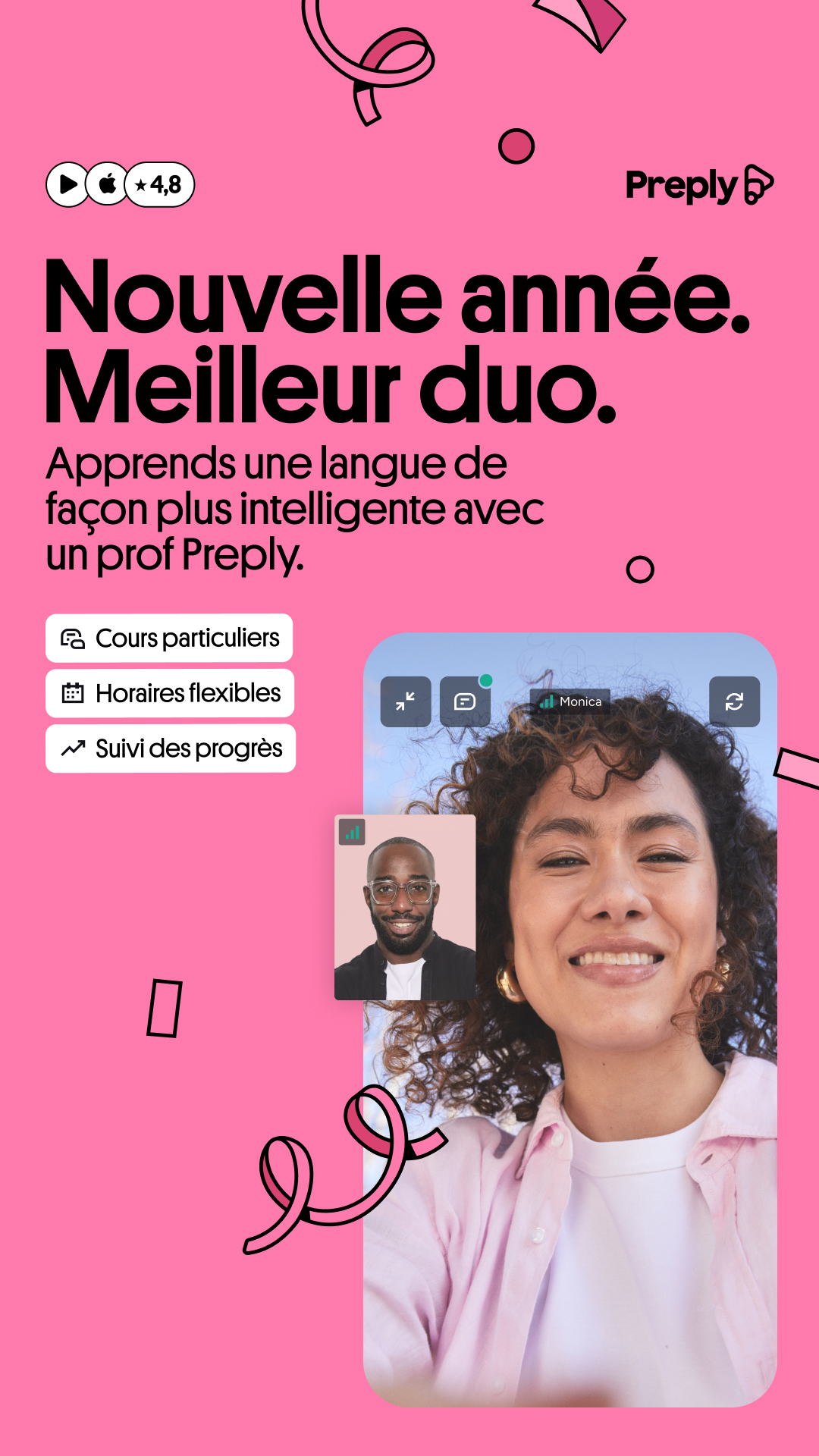 Preply Facebook ad