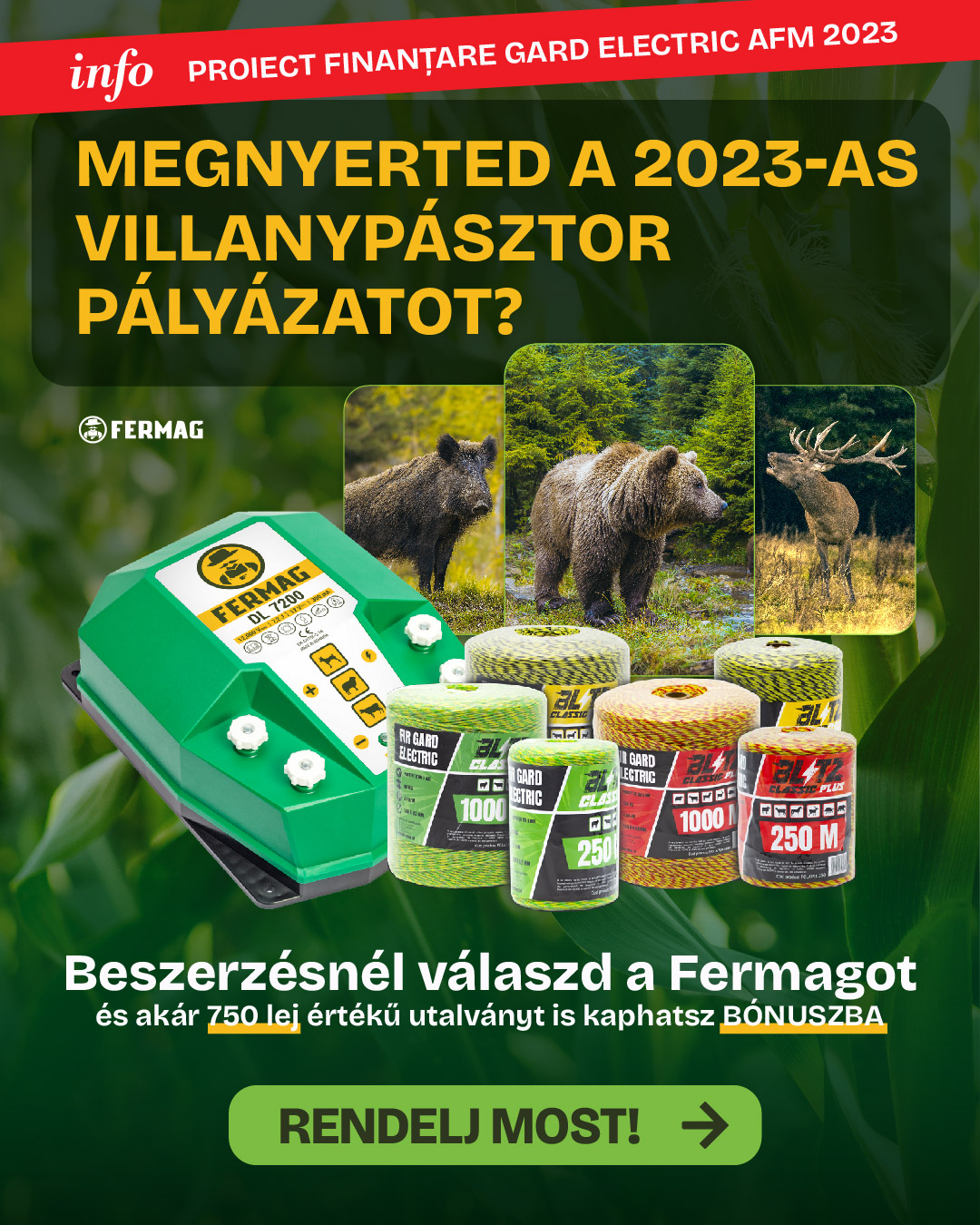Fermag Facebook ad: Megnyerted az AFM villanypásztor támogatást?