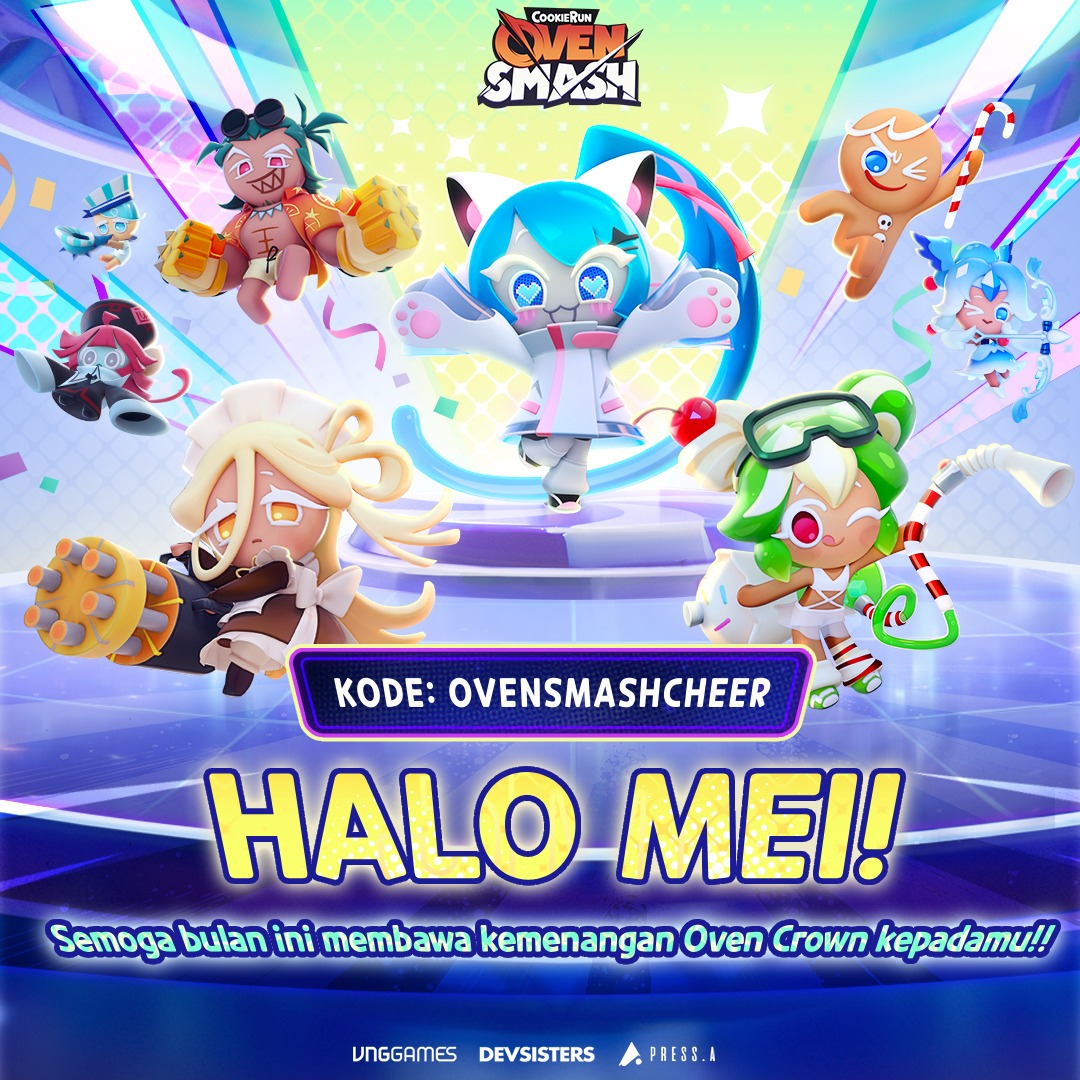 CookieRun: OvenSmash Facebook ad: Masuk game, masukin kode OVENSMASHBETA dan langsung gaskeun