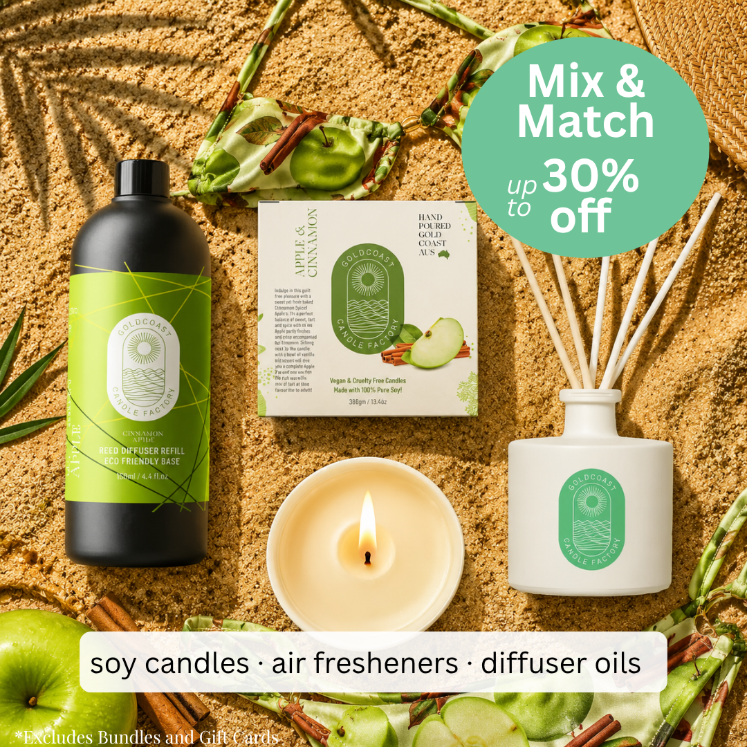 Gold Coast Candle Factory Facebook ad: Save Up To 30%