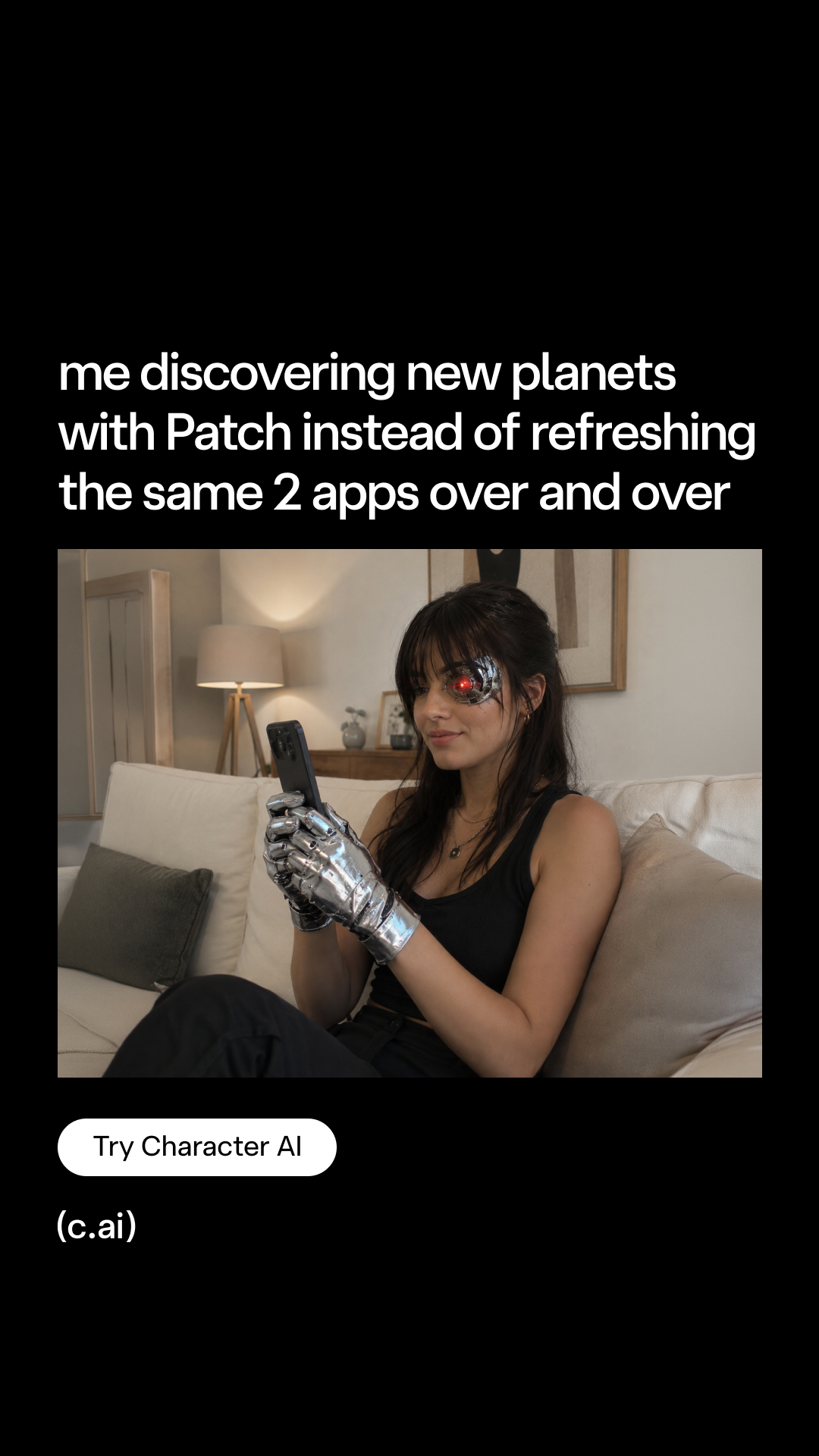 Character.AI Facebook ad