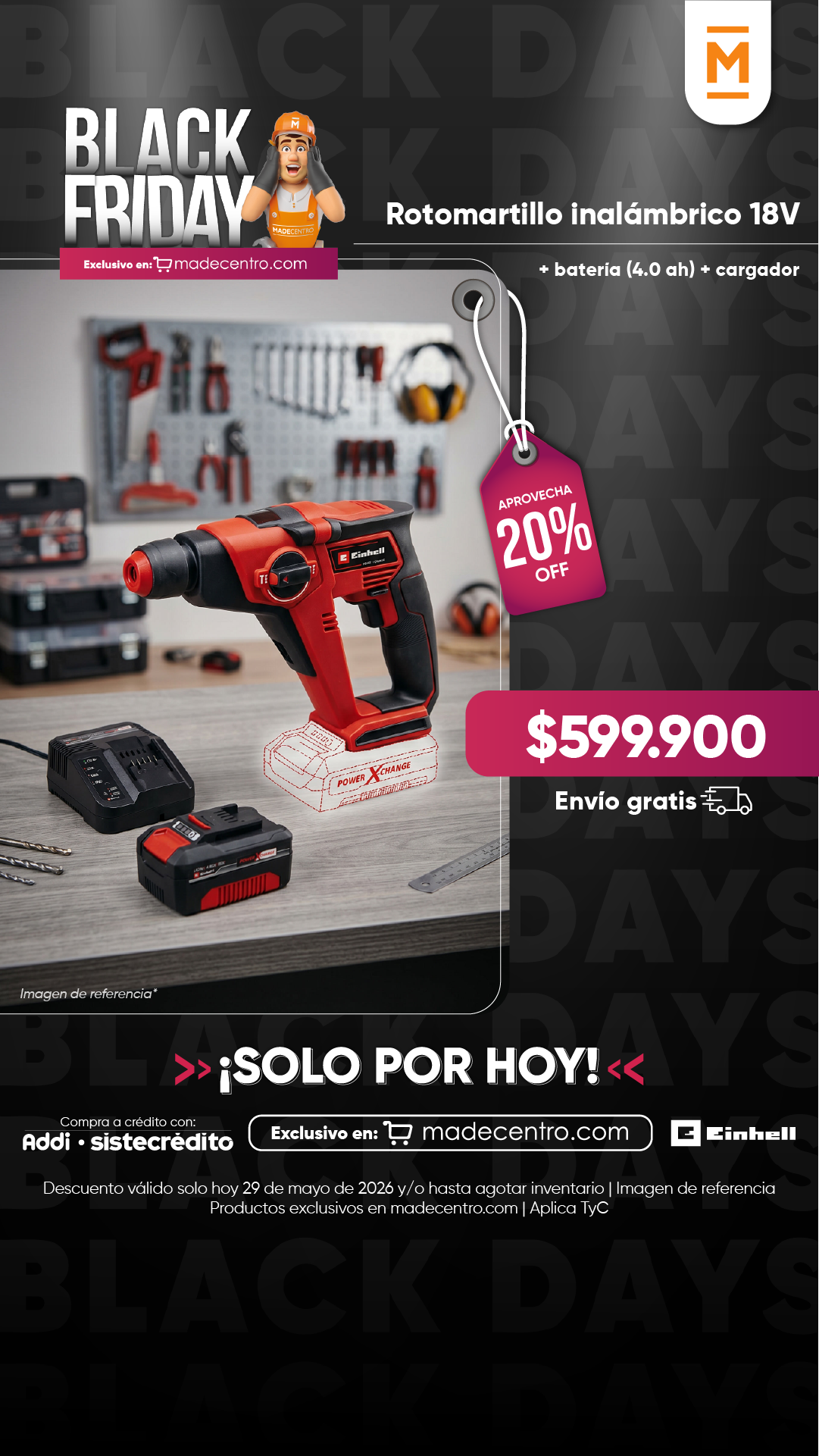Madecentro Colombia SAS Facebook ad from May 29, 2026