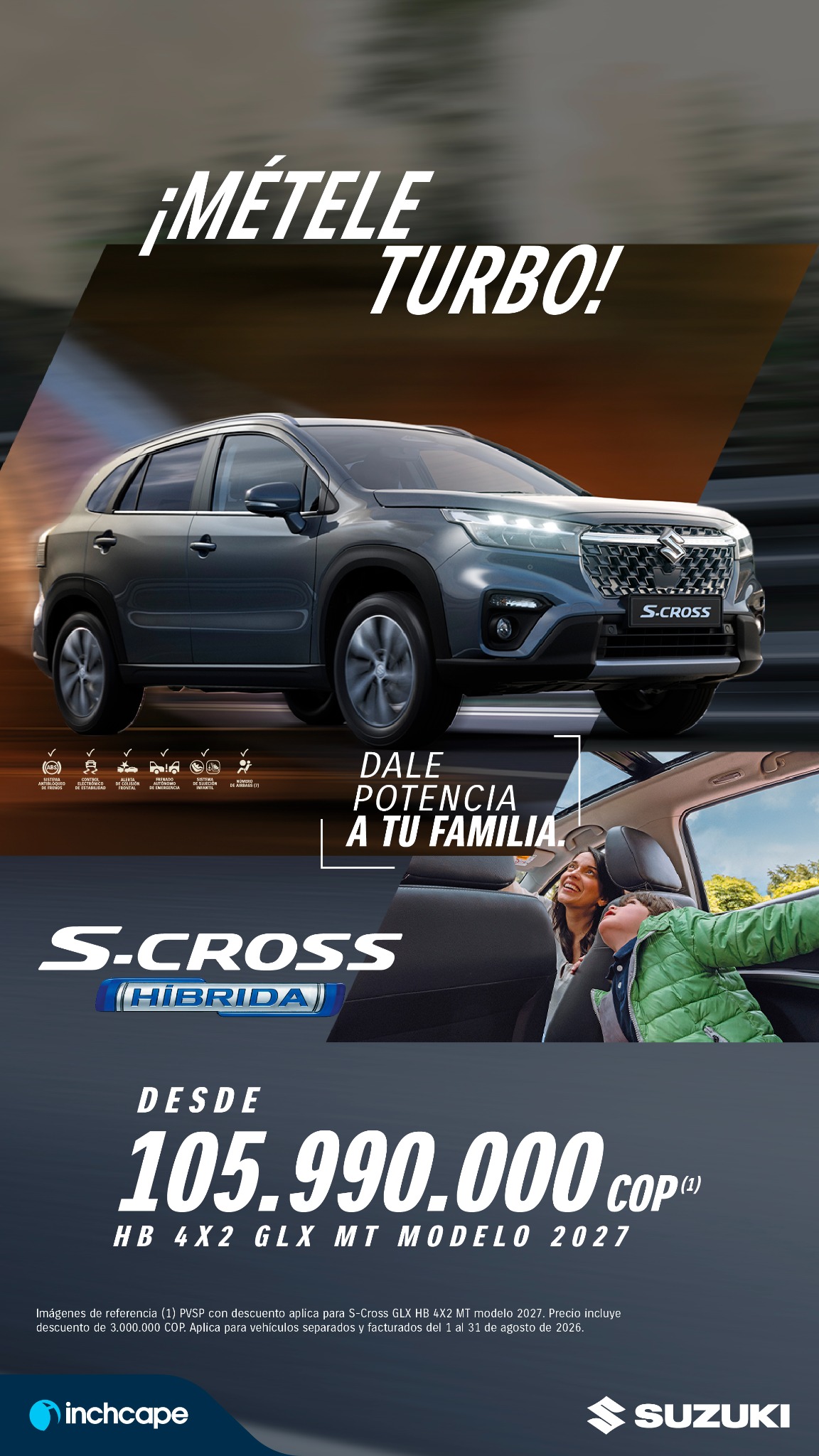 Suzuki Autos Colombia Facebook ad from Aug 6, 2026