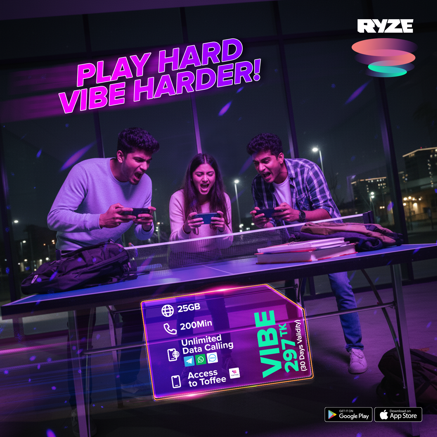 RYZE Live Facebook ad