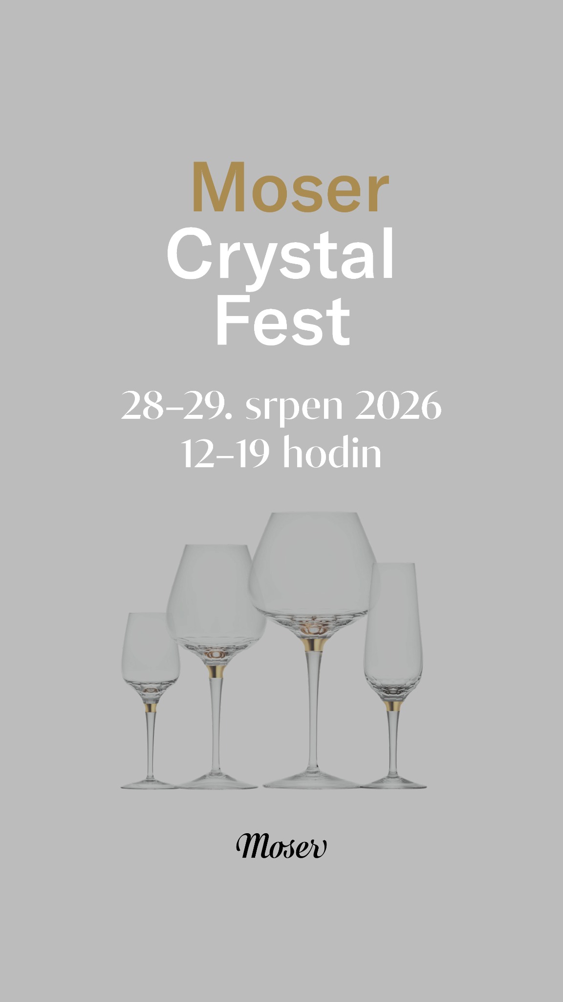 Moser Glassworks Facebook ad: Moser Crystal Fest