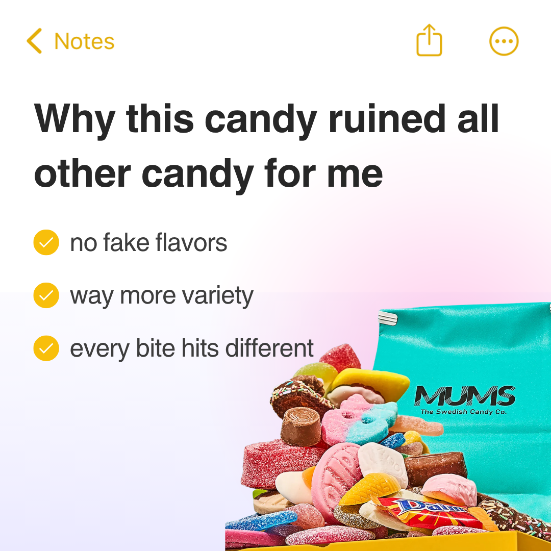 Mums - The Swedish Candy Co. Facebook ad