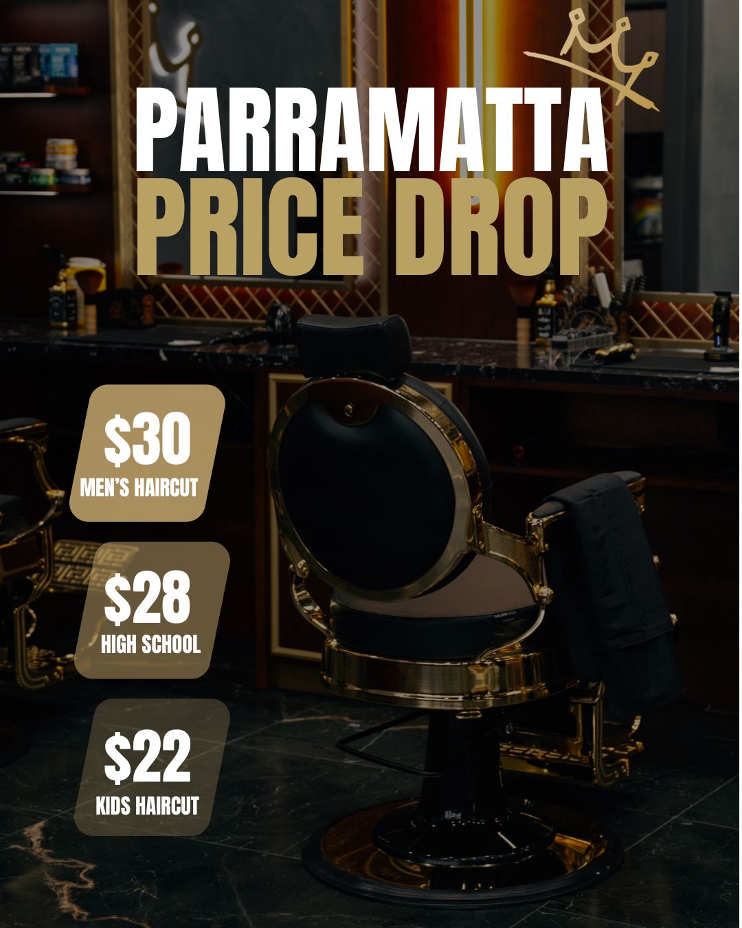 Kingsmen Hair Facebook ad: Parramatta, we’ve got you!