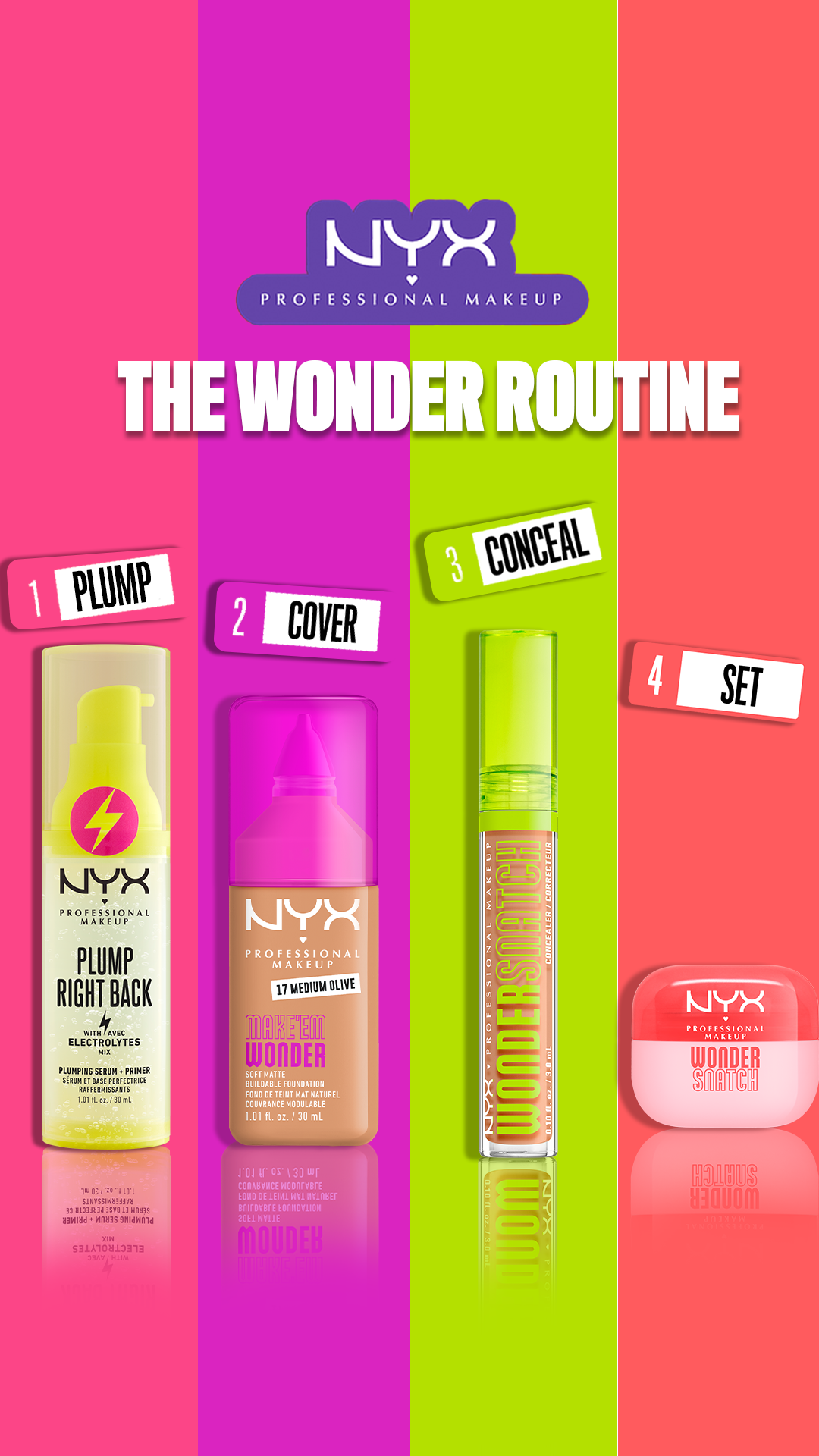 NYX Professional Makeup Facebook ad: Your Wonder routine