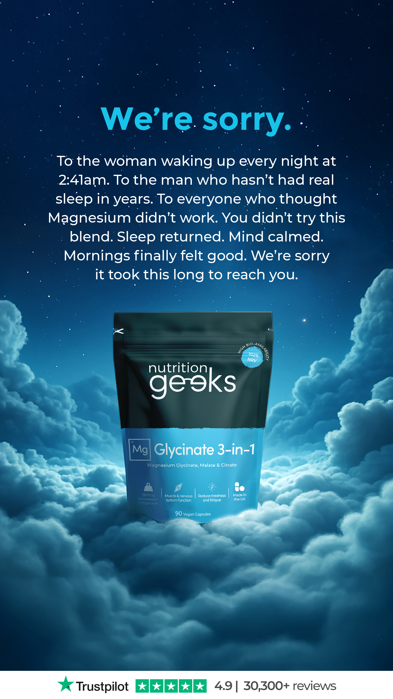 Nutrition Geeks Facebook ad
