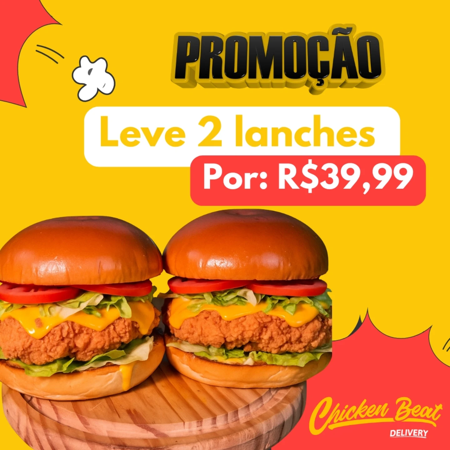 Chicken Beat Facebook ad: Promoção!