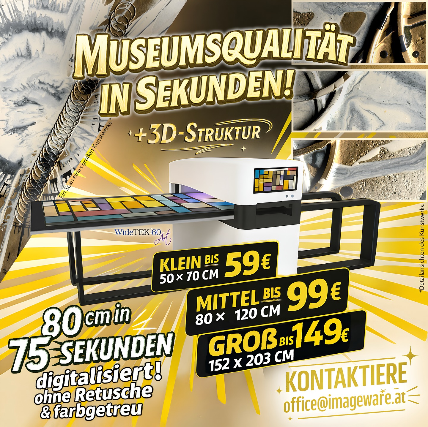Imagewareaustria Connected Page Facebook ad: Farbechte und detailgetreue Digitalisierung von…