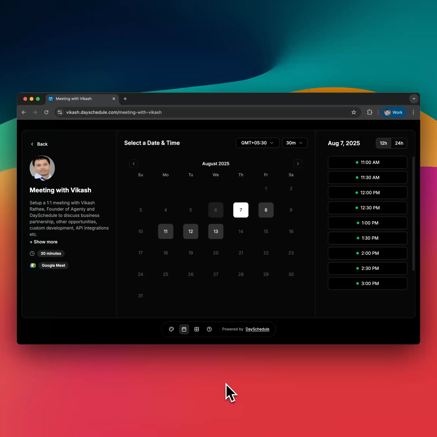 DaySchedule Facebook ad: Schedule Made Easy