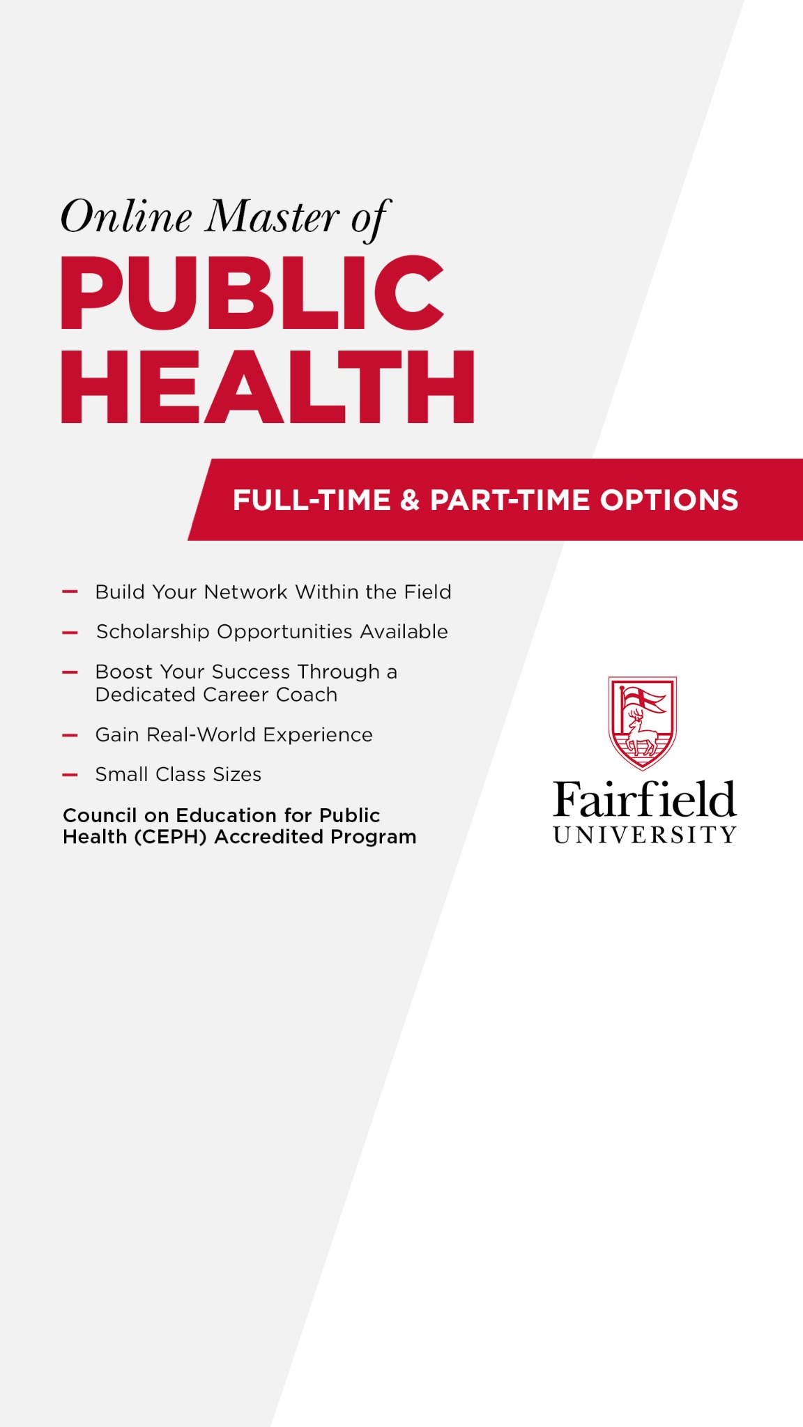 The Marion Peckham Egan School of Nursing & Health Studies Facebook ad
