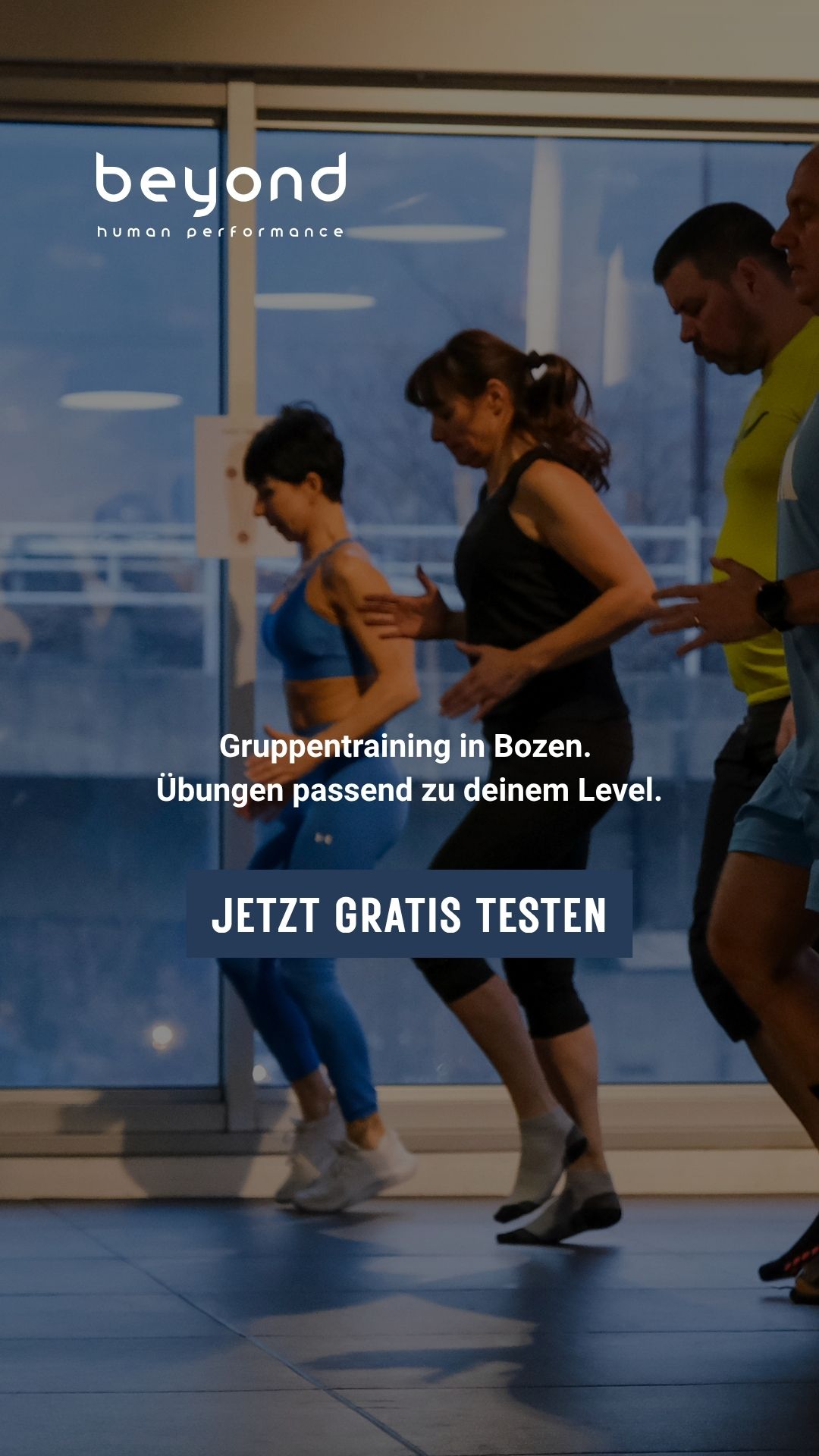 Beyond - Human Performance Facebook ad: Gruppentraining bei beyond