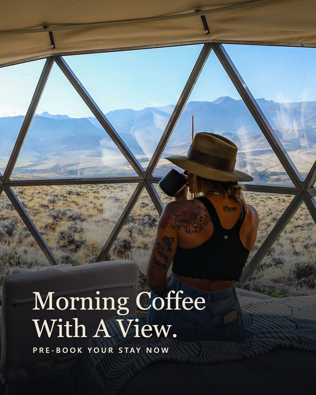 Pure Heart Retreat Facebook ad: The Most Restorative Wellness Retreat in Wyoming