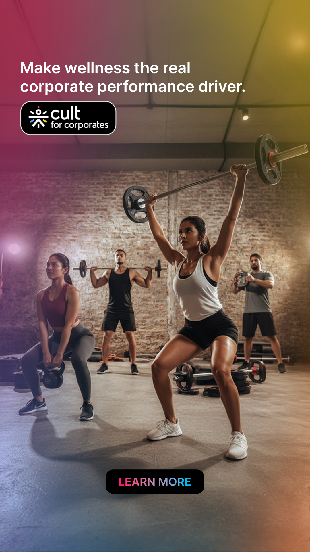 cult Facebook ad: Drive real wellness with holistic well-being plans that…