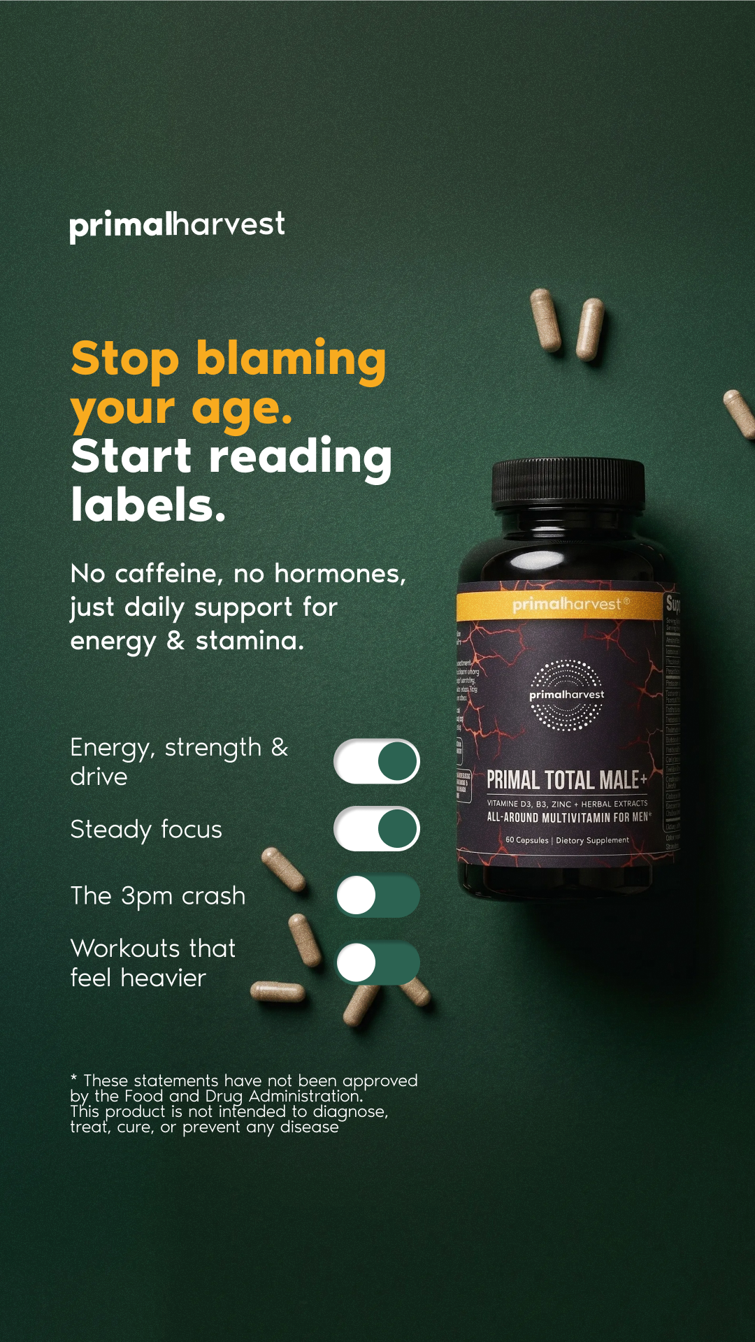 Primal Harvest Facebook ad: Holistic Support for Healthy T