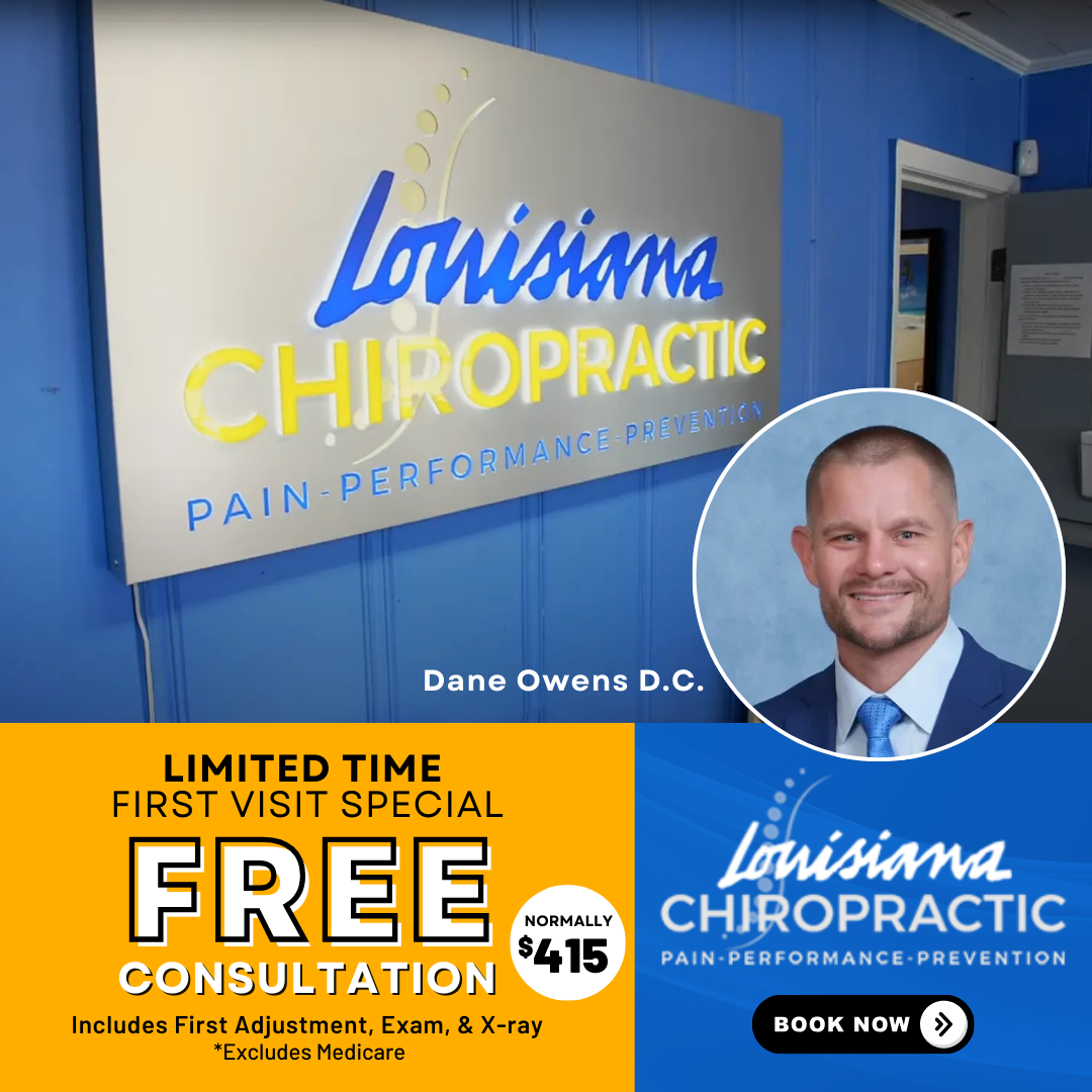 Louisiana Chiropractic Facebook ad: ($415 Value) For Free!