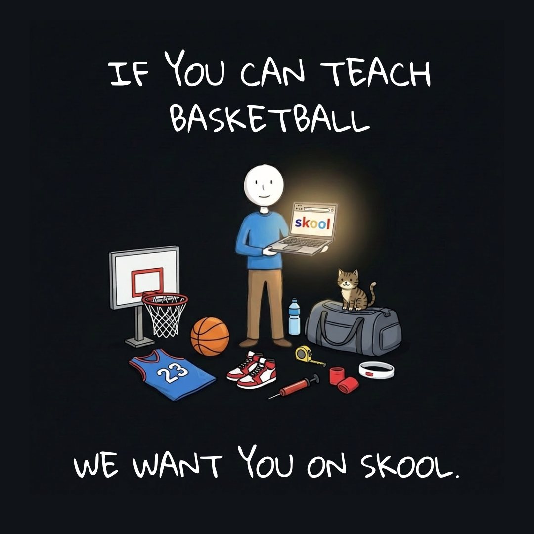Skool Facebook ad