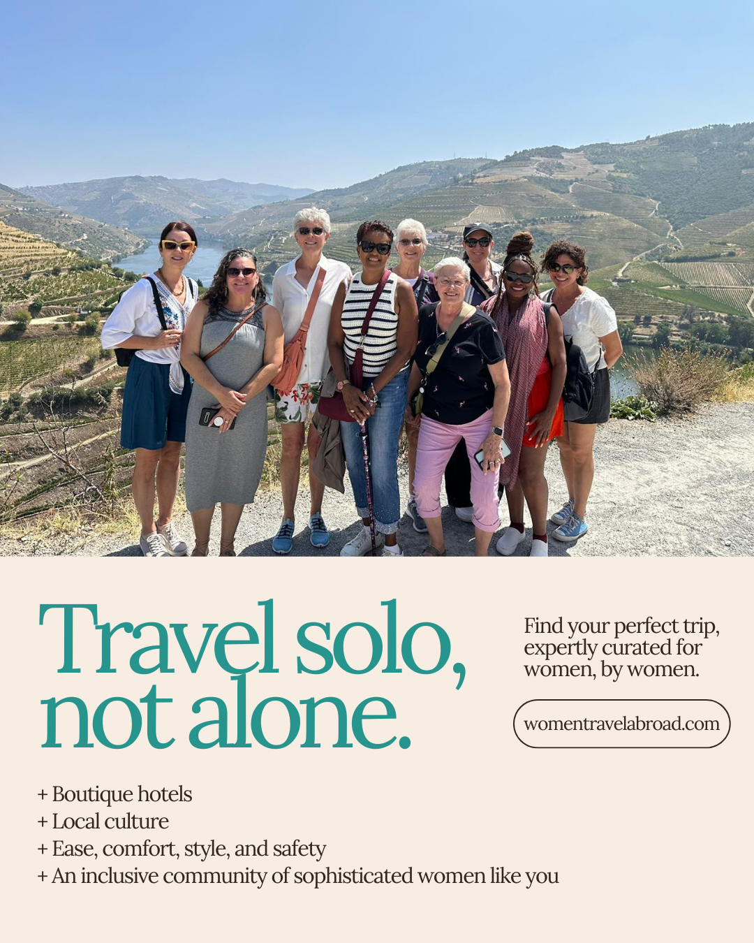 Women Travel Abroad Facebook ad