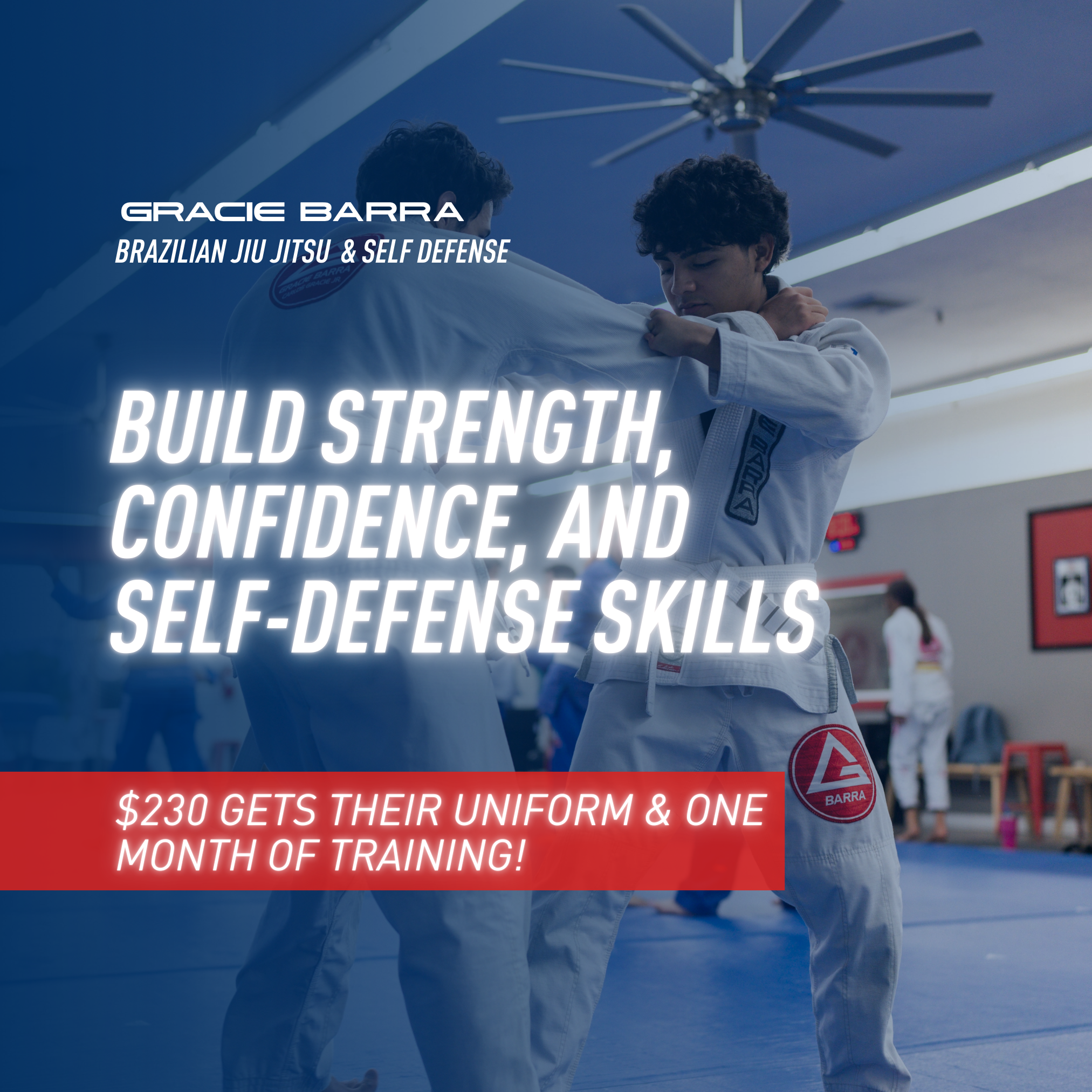 Gracie Barra Hayden Brazilian Jiu Jitsu & Self Defense Facebook ad from Mar 10, 2025