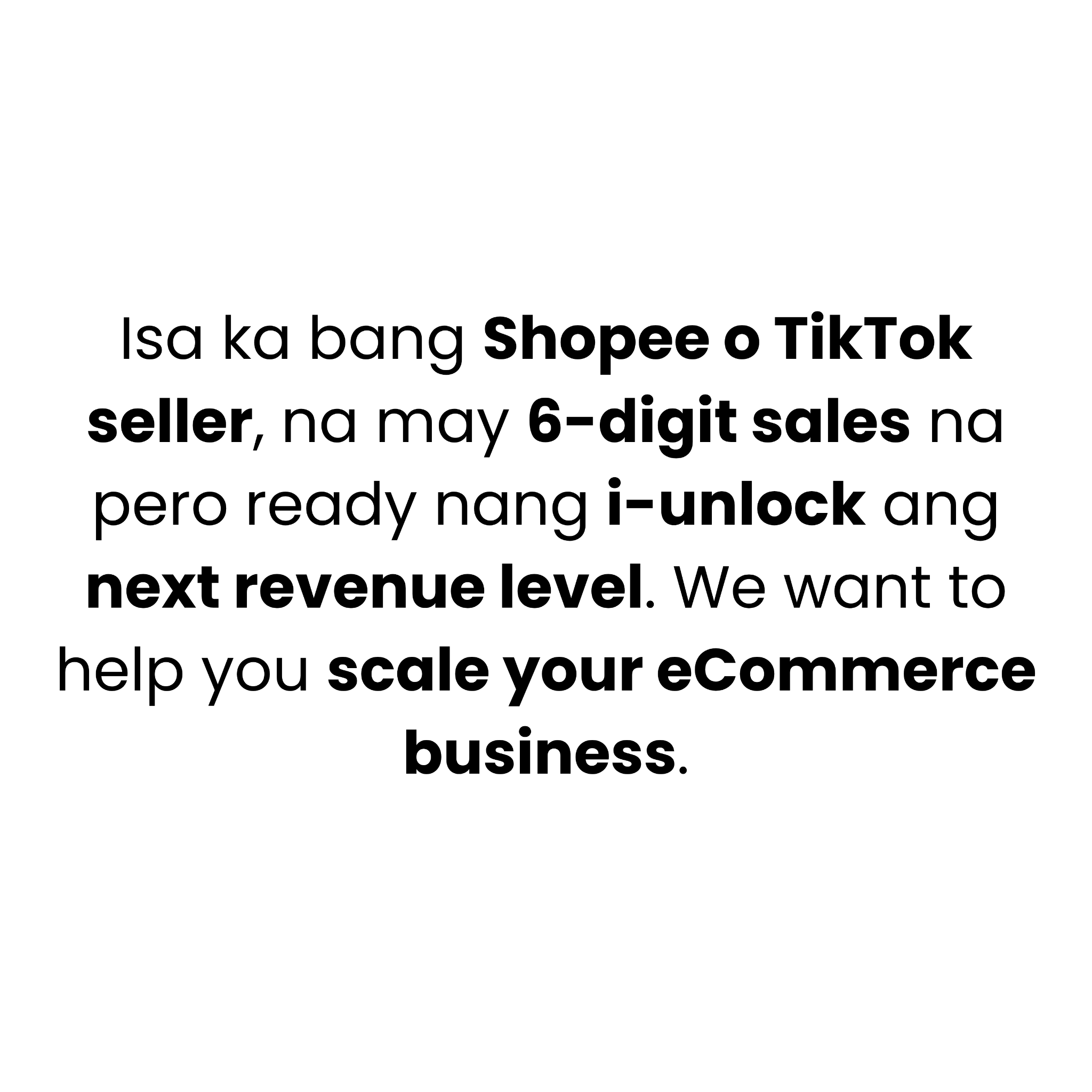 ECOM Accelerator Facebook ad