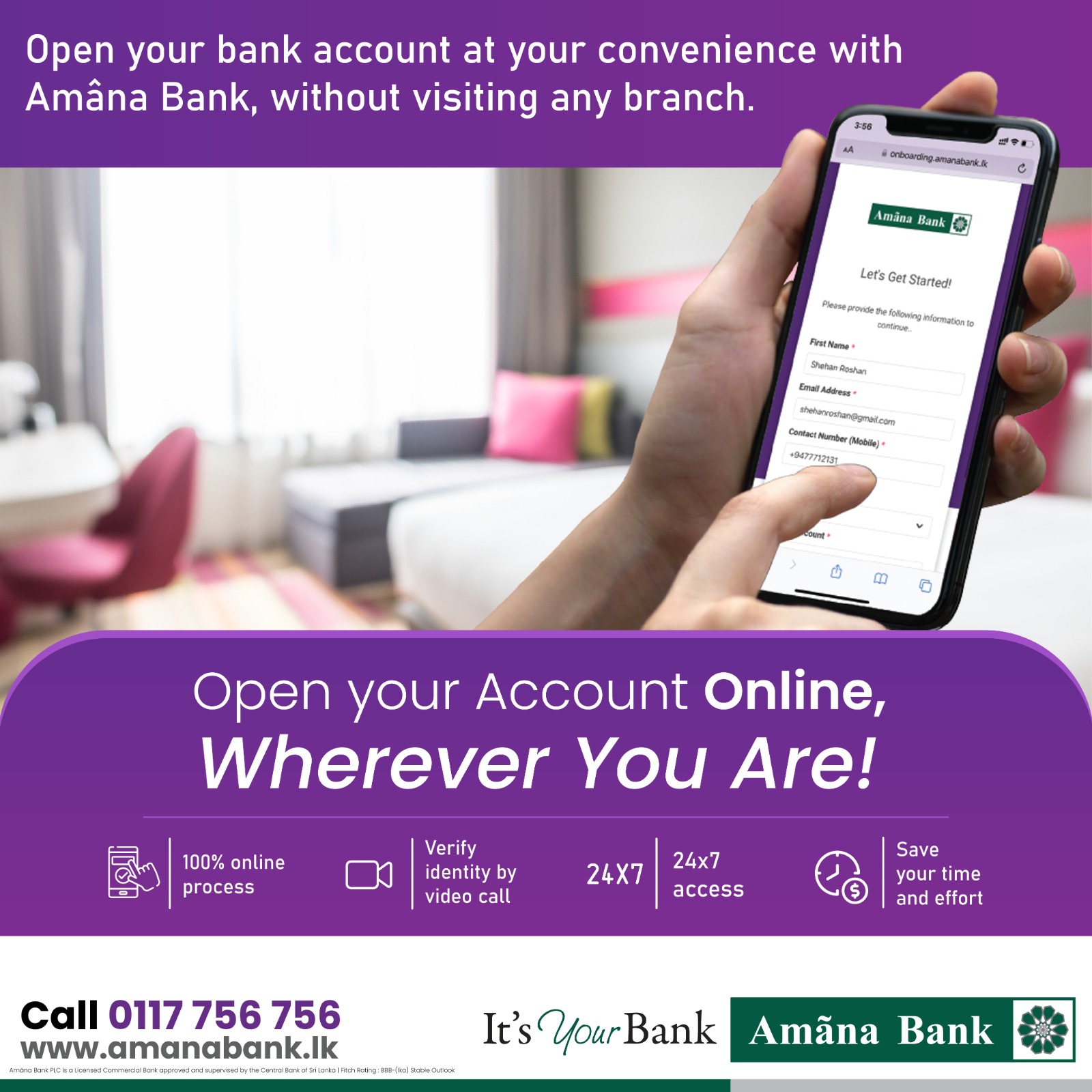 Amana Bank Facebook ad: Amana Bank PLC