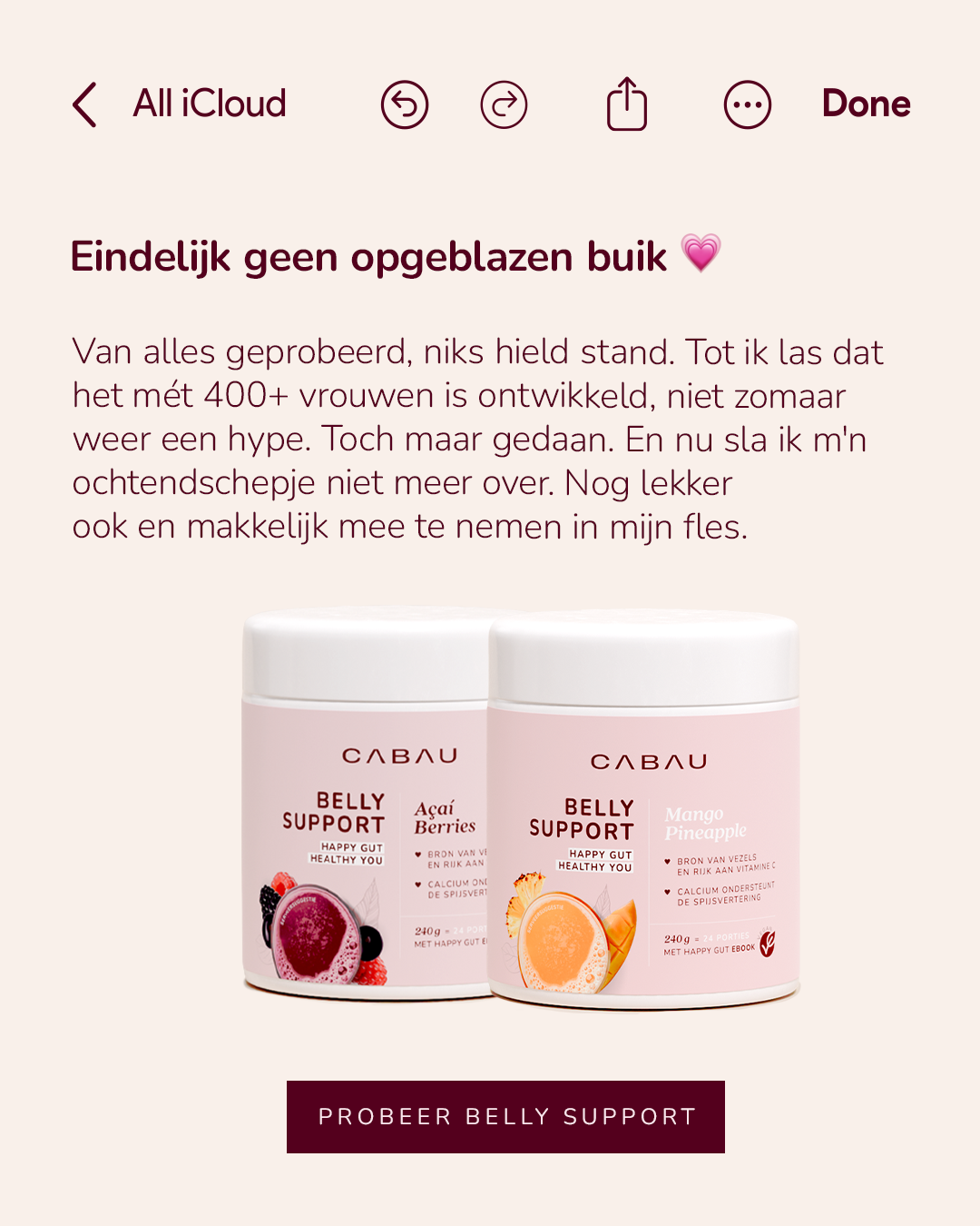 Cabau Lifestyle NL Facebook ad