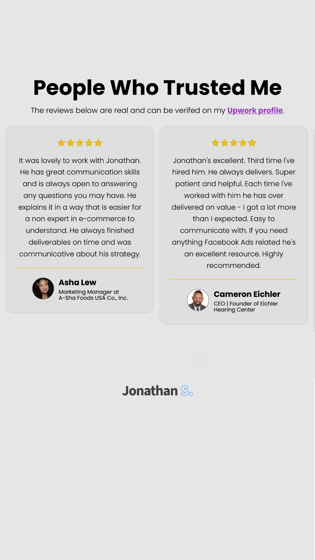 Jon the Freelancer - Meta Ads Expert Facebook ad