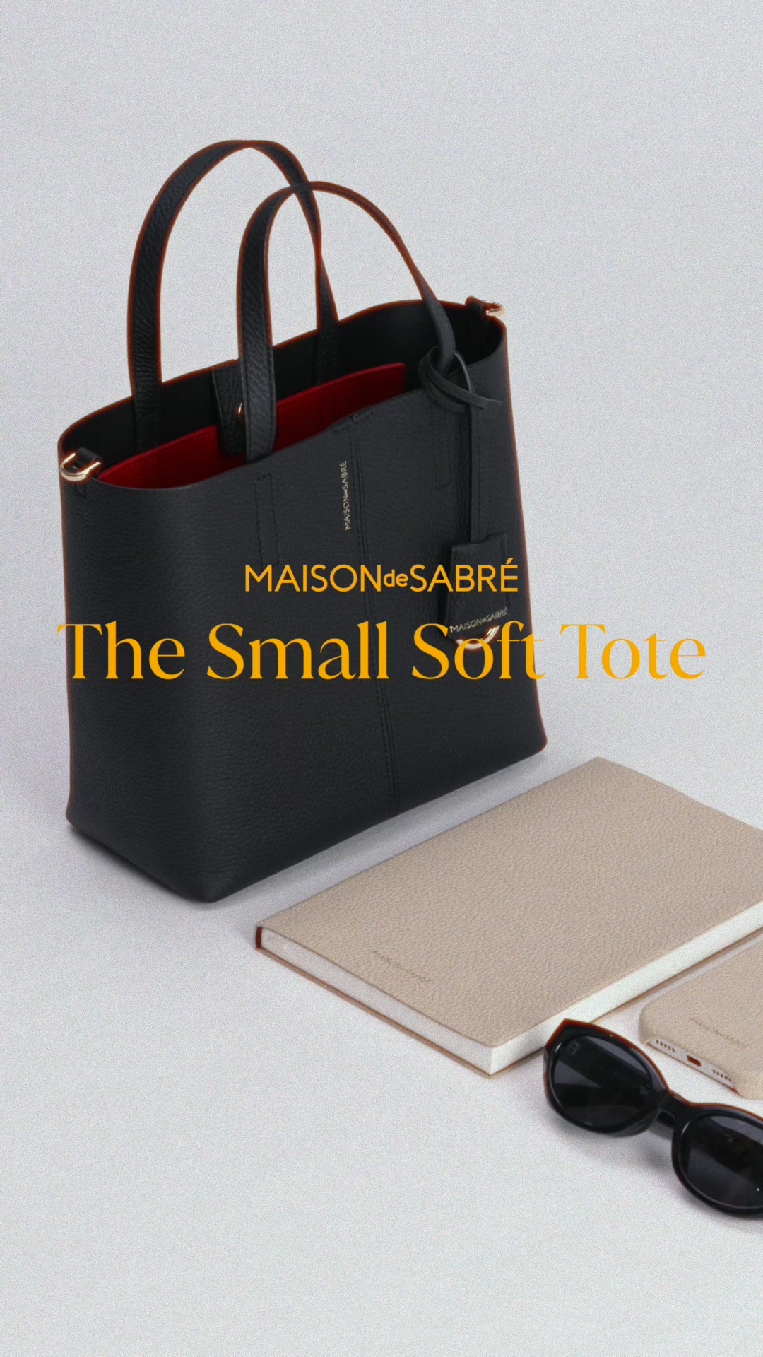 MAISON de SABRÉ Facebook ad: The Small Soft Tote | One bag. 15,000 Ways To Be Yours.