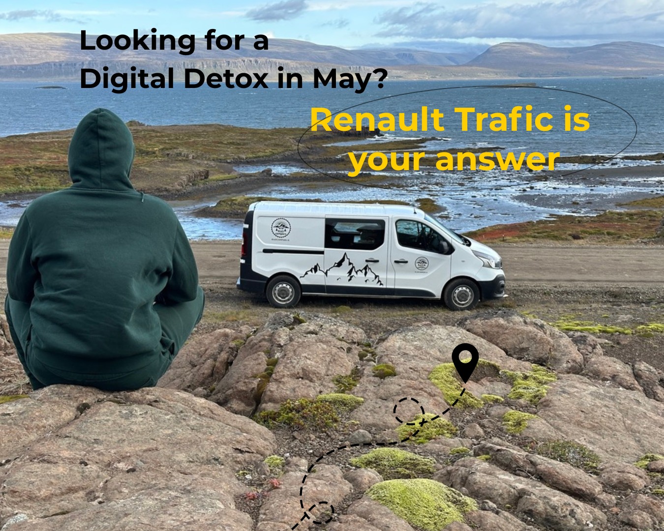 RIJO campers Facebook ad: Iceland in May is not about checking landmarks.