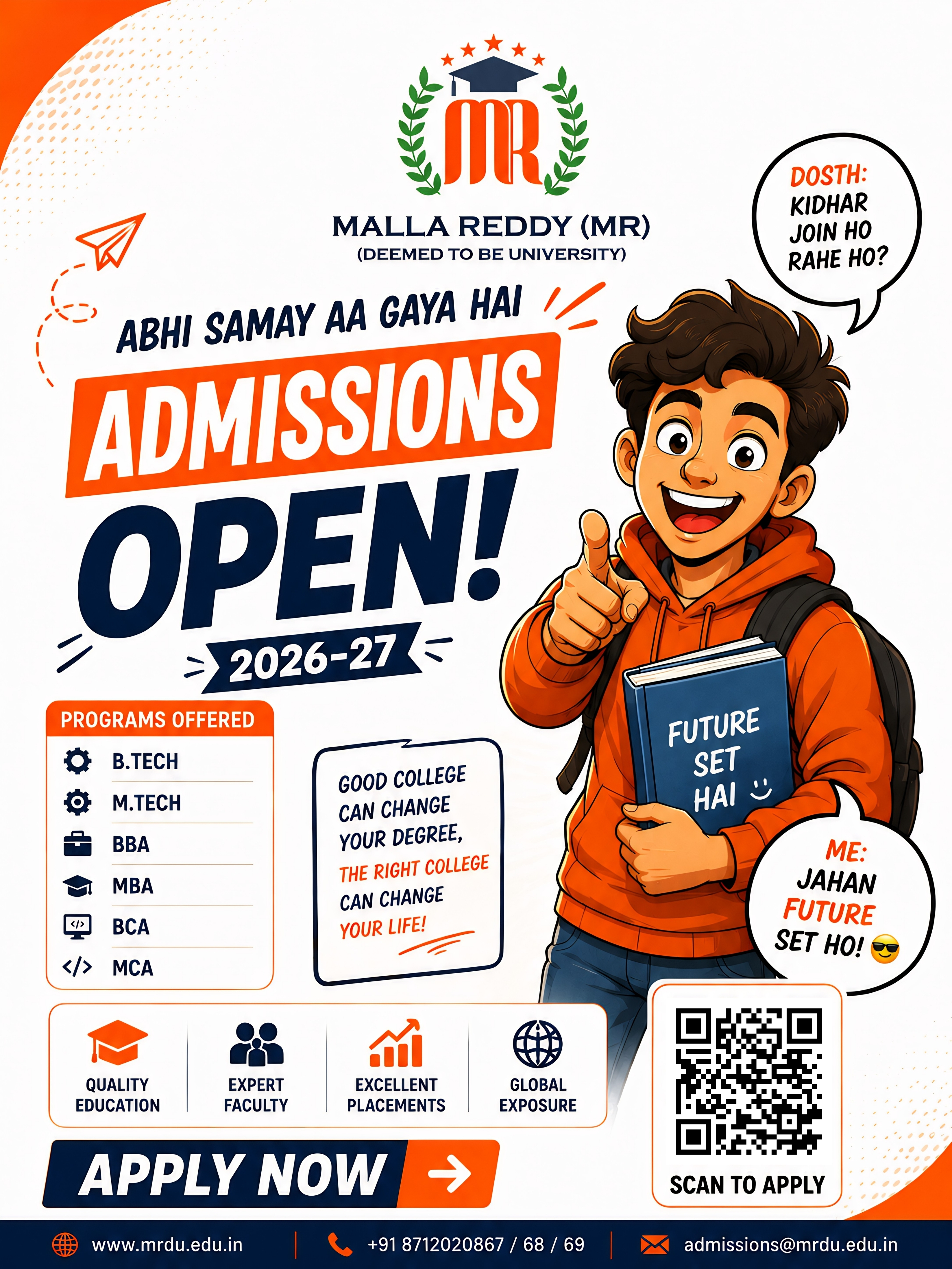 Malla Reddy MR Deemed to be University Facebook ad