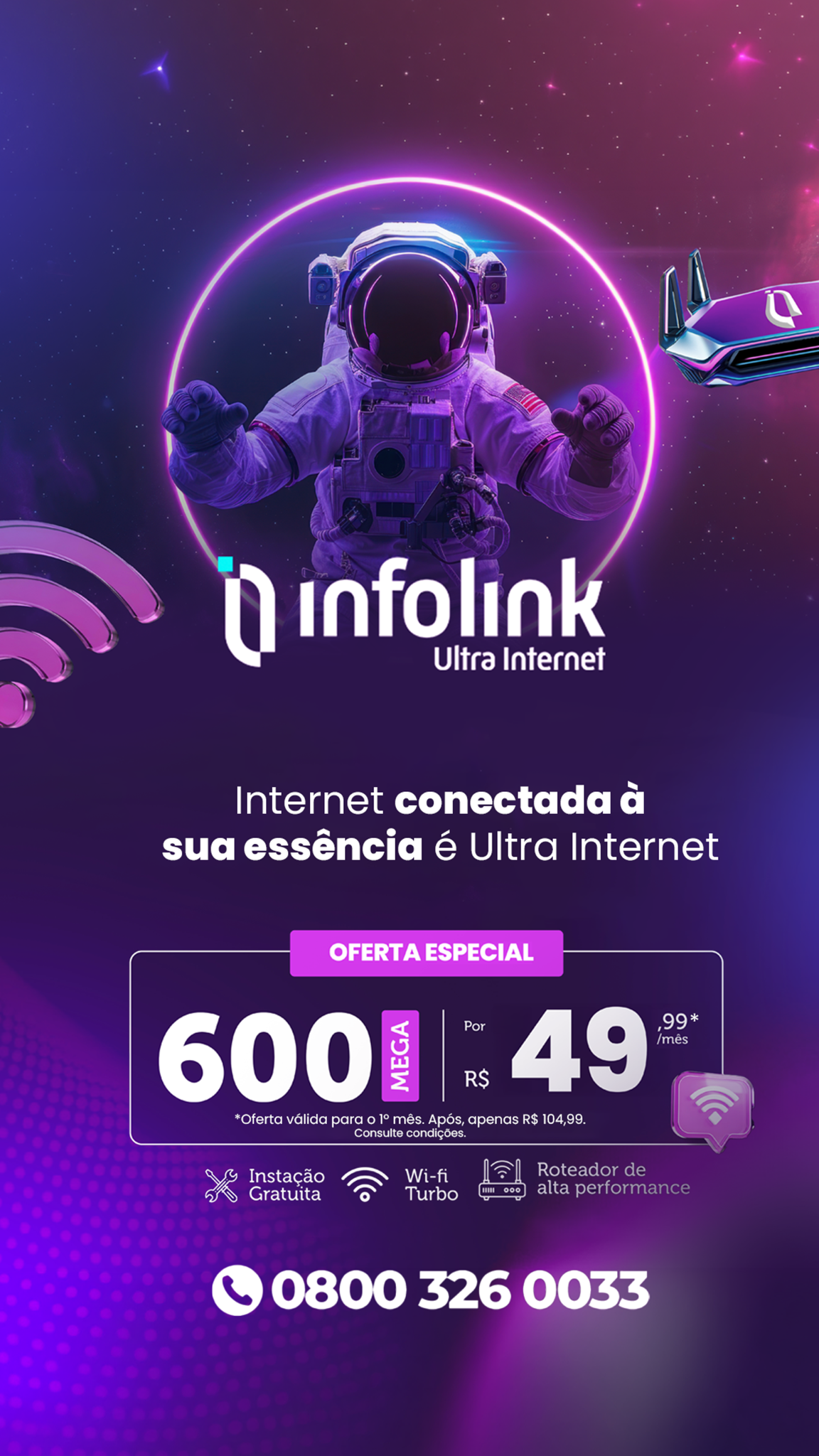 Infolink Telecom Facebook ad from May 18, 2026