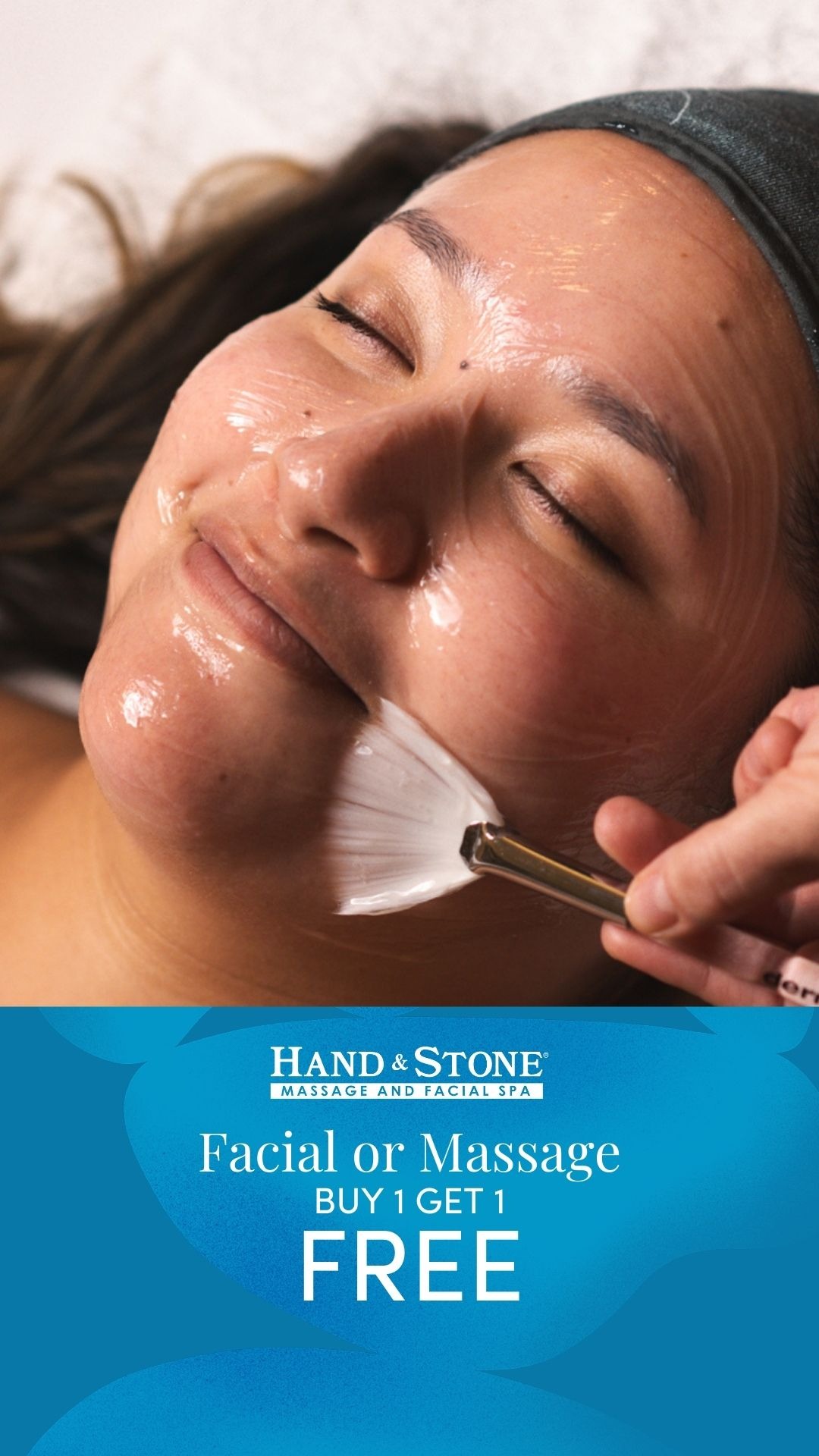 Hand & Stone Massage and Facial Spa Facebook ad from Feb 18, 2026