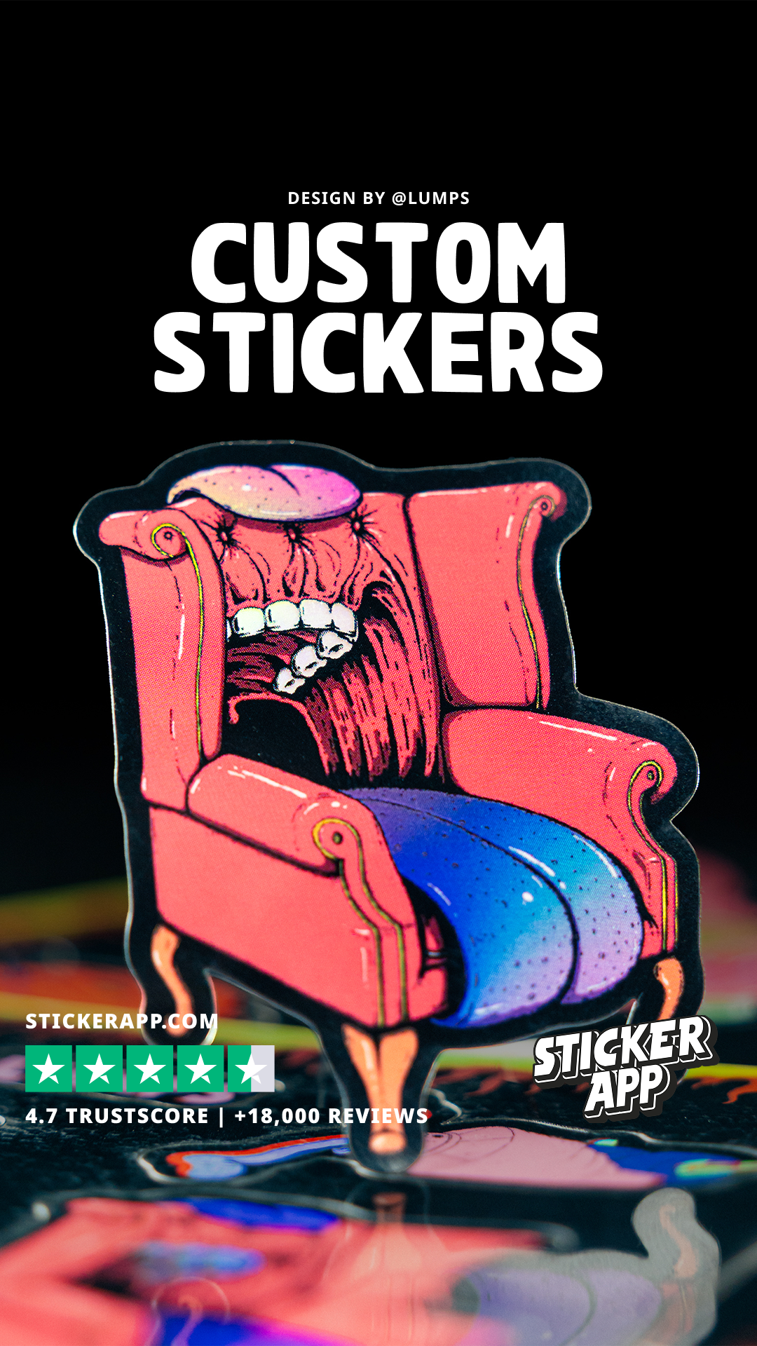 StickerApp Facebook ad