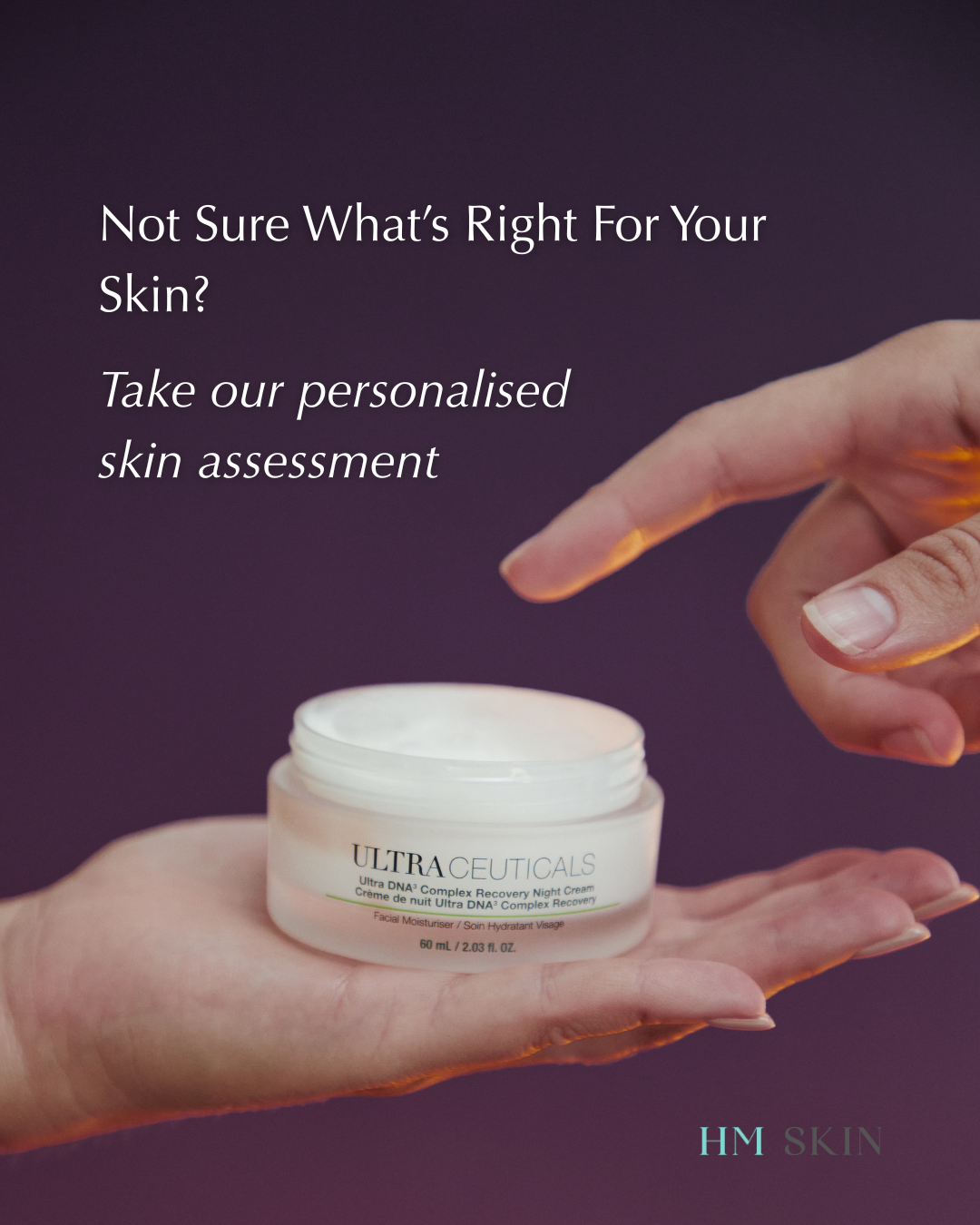 HM Skin Facebook ad: Personalised Skin Assessment