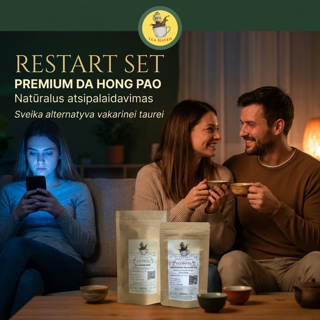 Tea Haven Facebook ad: Restart Set: Išjunkite stresą