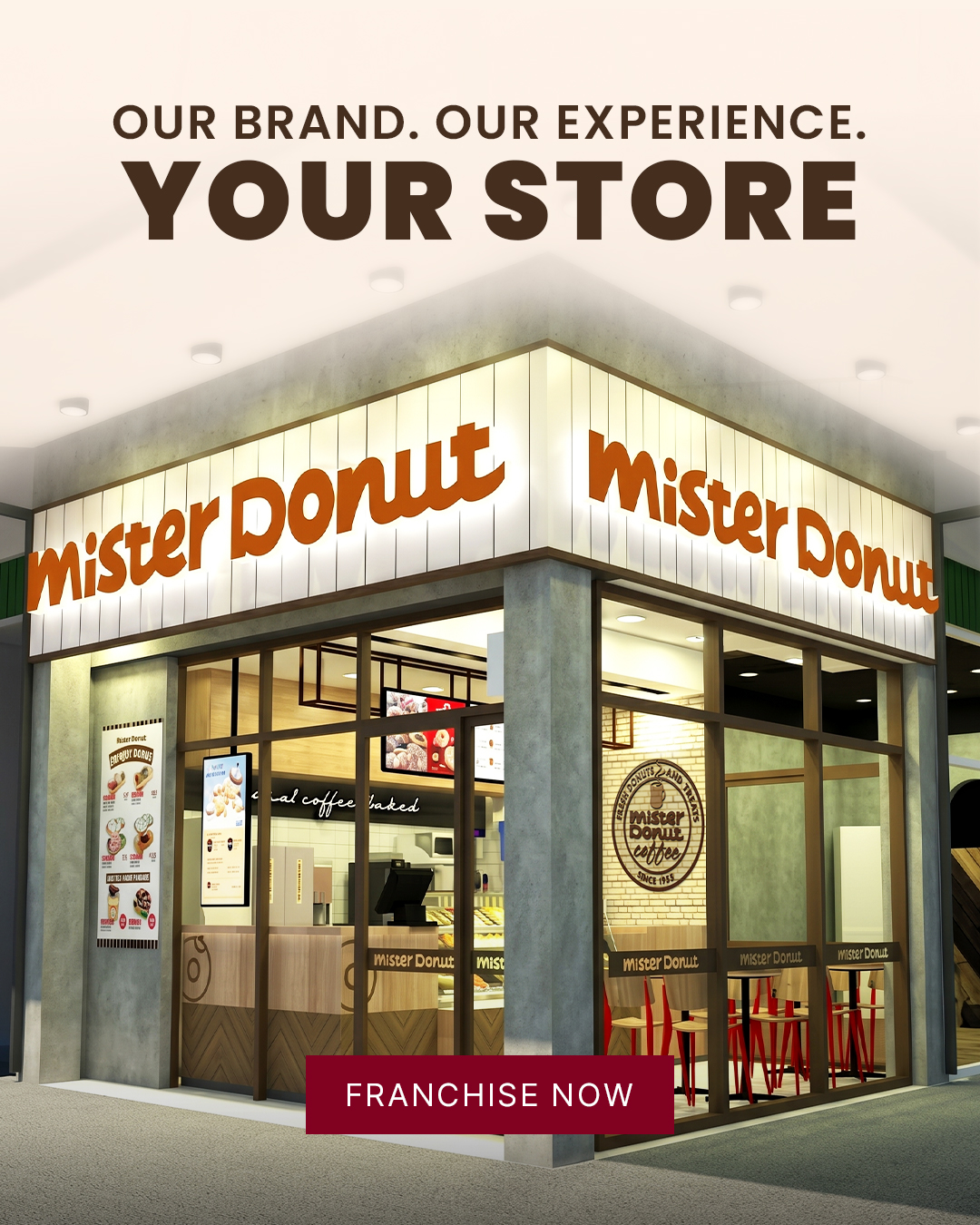 Mister Donut Facebook ad: Have 0 experience and can’t afford to fail?