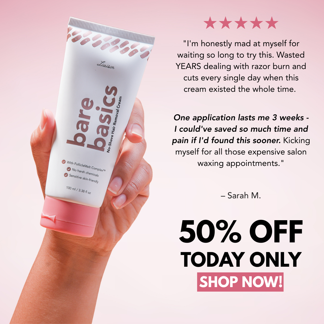 Liaison Facebook ad: Limited time 50% OFF - seize this chance today!
