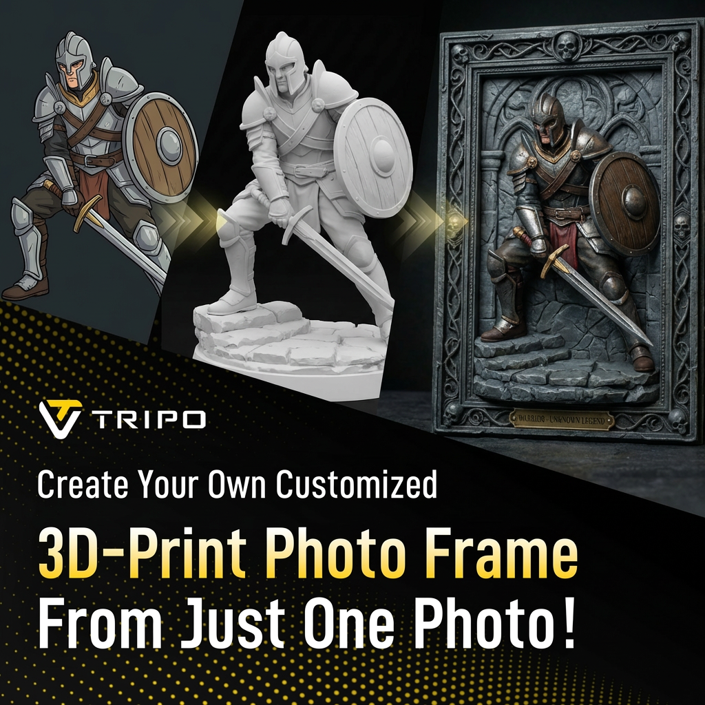 Tripo 3D Facebook ad