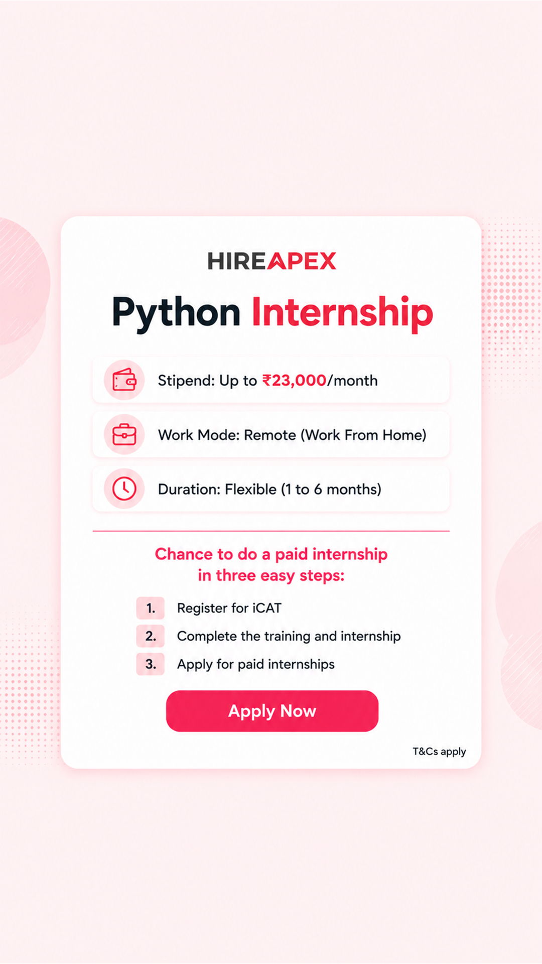 Internship Studio Facebook ad from May 20, 2026