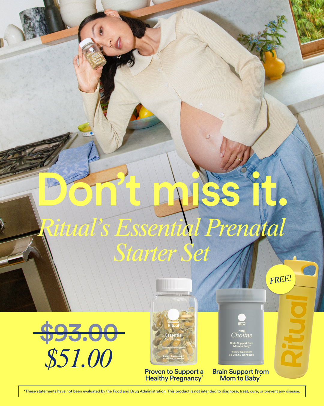 Ritual Facebook ad: Essential Prenatal Starter Set