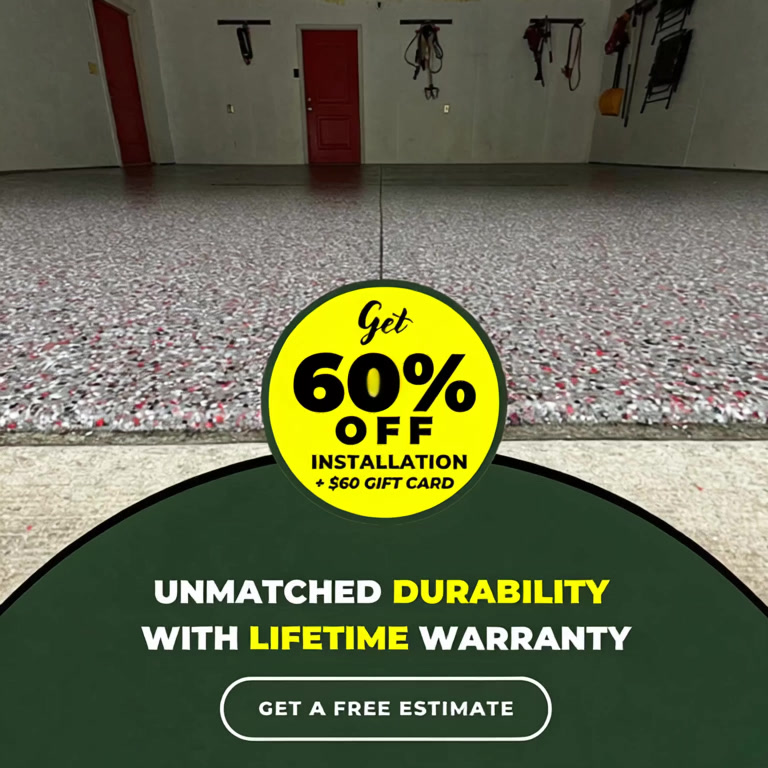 NINJA Concrete Coatings Facebook ad: ๐ฒ๐ฌ% ๐ข๐๐ ๐๐ป๐๐๐ฎ๐น๐น๐ฎ๐๐ถ๐ผ๐ป + $๐ฒ๐ฌ ๐๐๐๐งโฆ