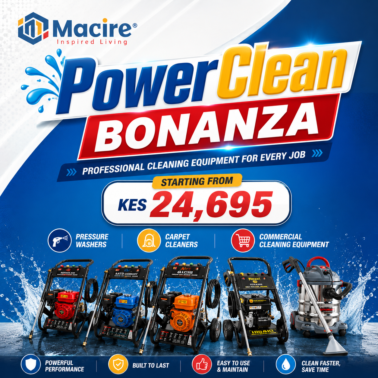 Macire Facebook ad: PowerClean Bonanza is Here!